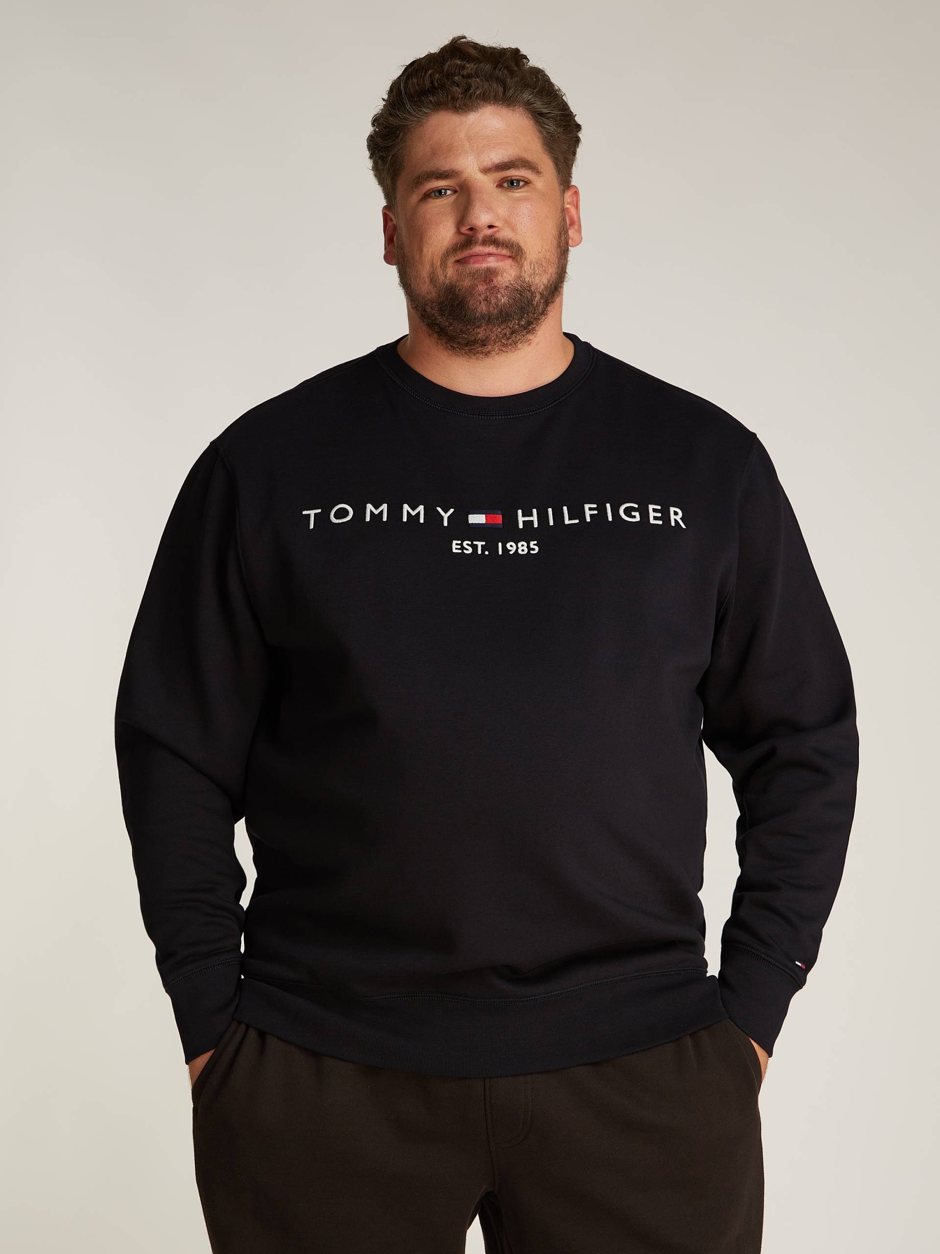 Tommy Hilfiger Big & Tall Sweatshirt »BT-TOMMY LOGO SWEATSHIRT-B«, in Grossen Grössen, mit Logodruck von TOMMY HILFIGER Big & Tall