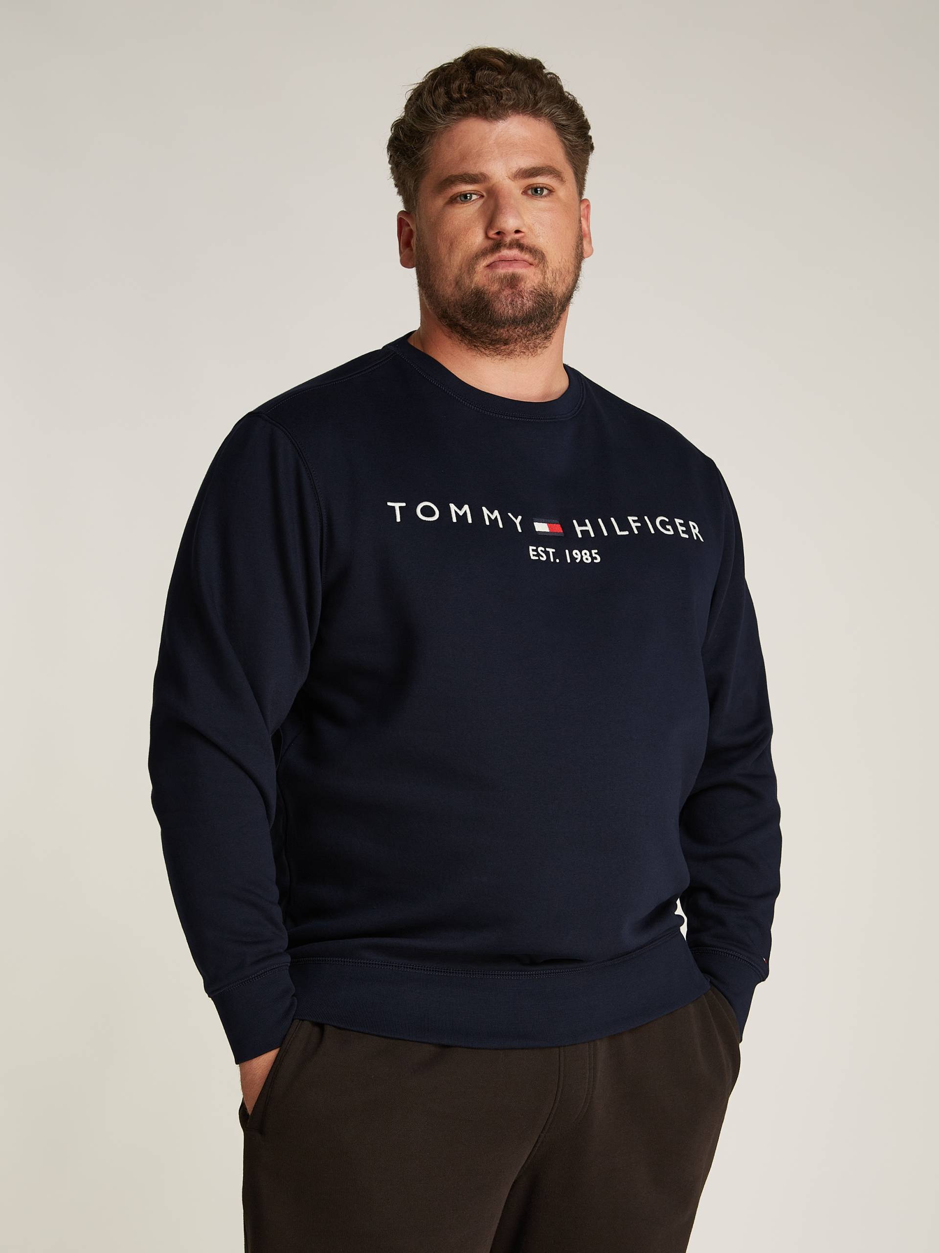 Tommy Hilfiger Big & Tall Sweatshirt »BT-TOMMY LOGO SWEATSHIRT-B«, in Grossen Grössen, mit Logodruck von TOMMY HILFIGER Big & Tall