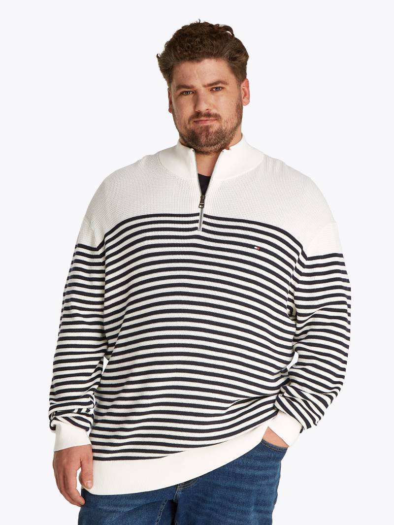 Tommy Hilfiger Big & Tall Troyer »BT-RACKING STRUCTURE ZIP MOCK-B«, Grosse Grössen, mit feiner Struktur von TOMMY HILFIGER Big & Tall