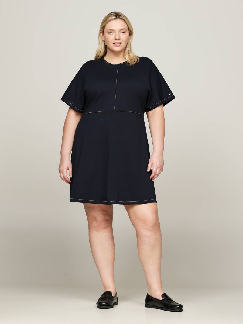 Tommy Hilfiger Curve Blusenkleid »CRV GLOBAL STP STITCH F&F DRS SS«, Grosse Grössen von TOMMY HILFIGER Curve