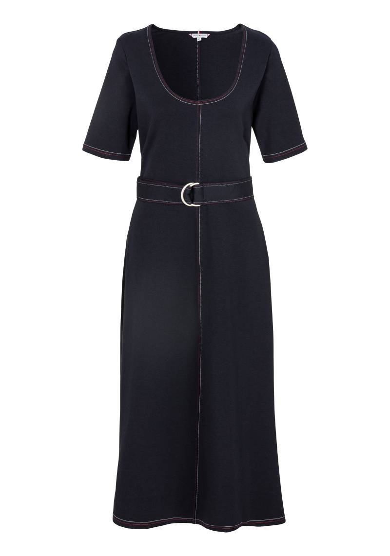 Tommy Hilfiger Curve Blusenkleid »CRV SCP NK BELT MIDI DRS 1/2SLV«, Grosse Grössen von TOMMY HILFIGER Curve