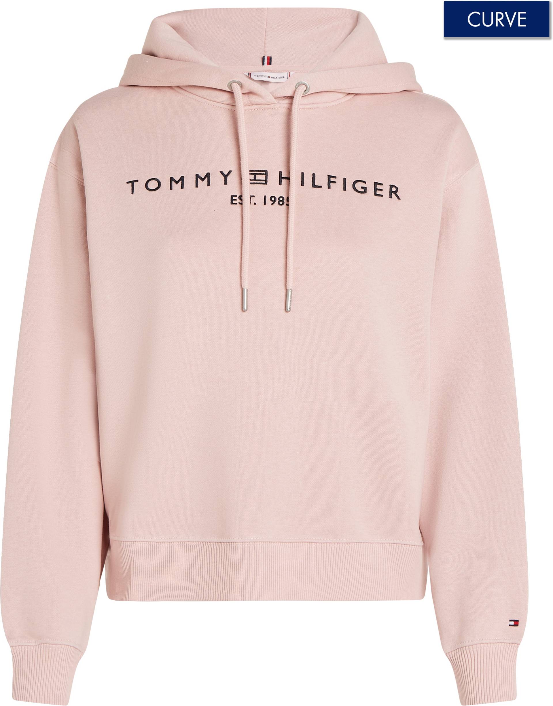 Tommy Hilfiger Curve Kapuzensweatshirt »CRV MDRN REG CORP LOGO HOODIE«, in Grossen Grössen, Kapuze mit Kordelzug von TOMMY HILFIGER Curve