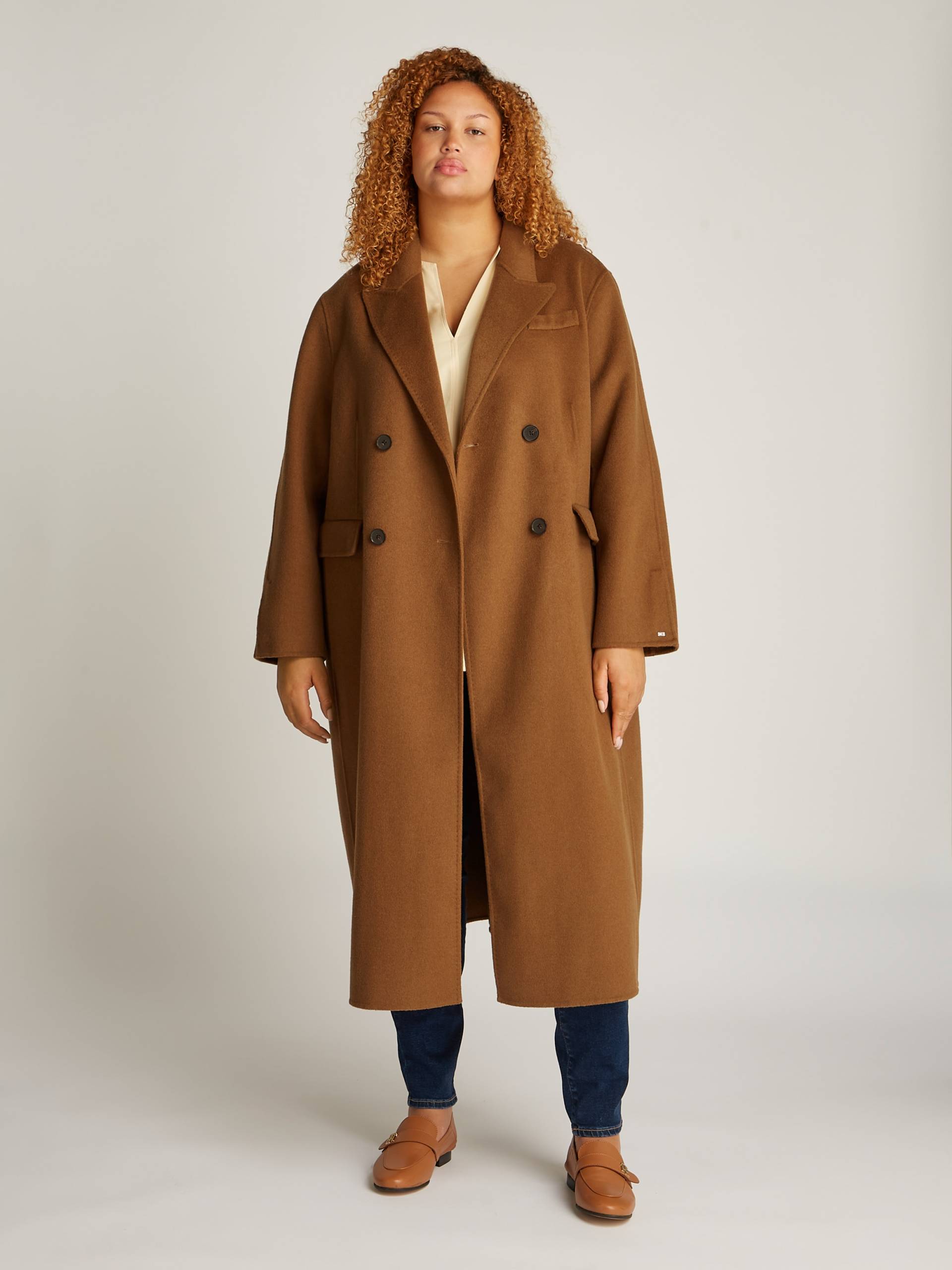 Tommy Hilfiger Curve Kurzmantel »CRV DF WOOL BLEND DB COAT«, Grosse Grössen von TOMMY HILFIGER Curve