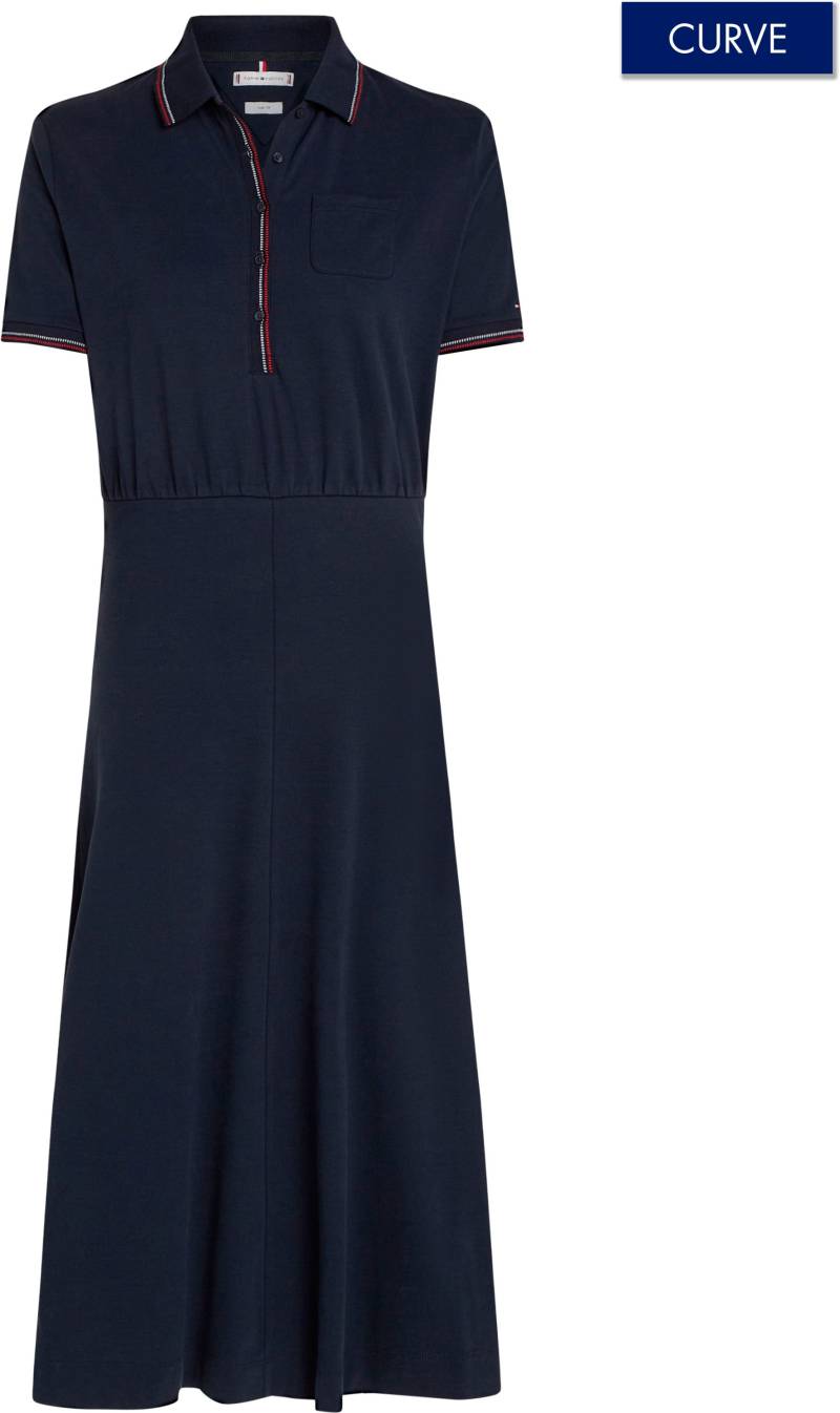 Tommy Hilfiger Curve Polokleid »CRV REG RWB F&F POLO DRS SS«, Grosse Grössen von TOMMY HILFIGER Curve