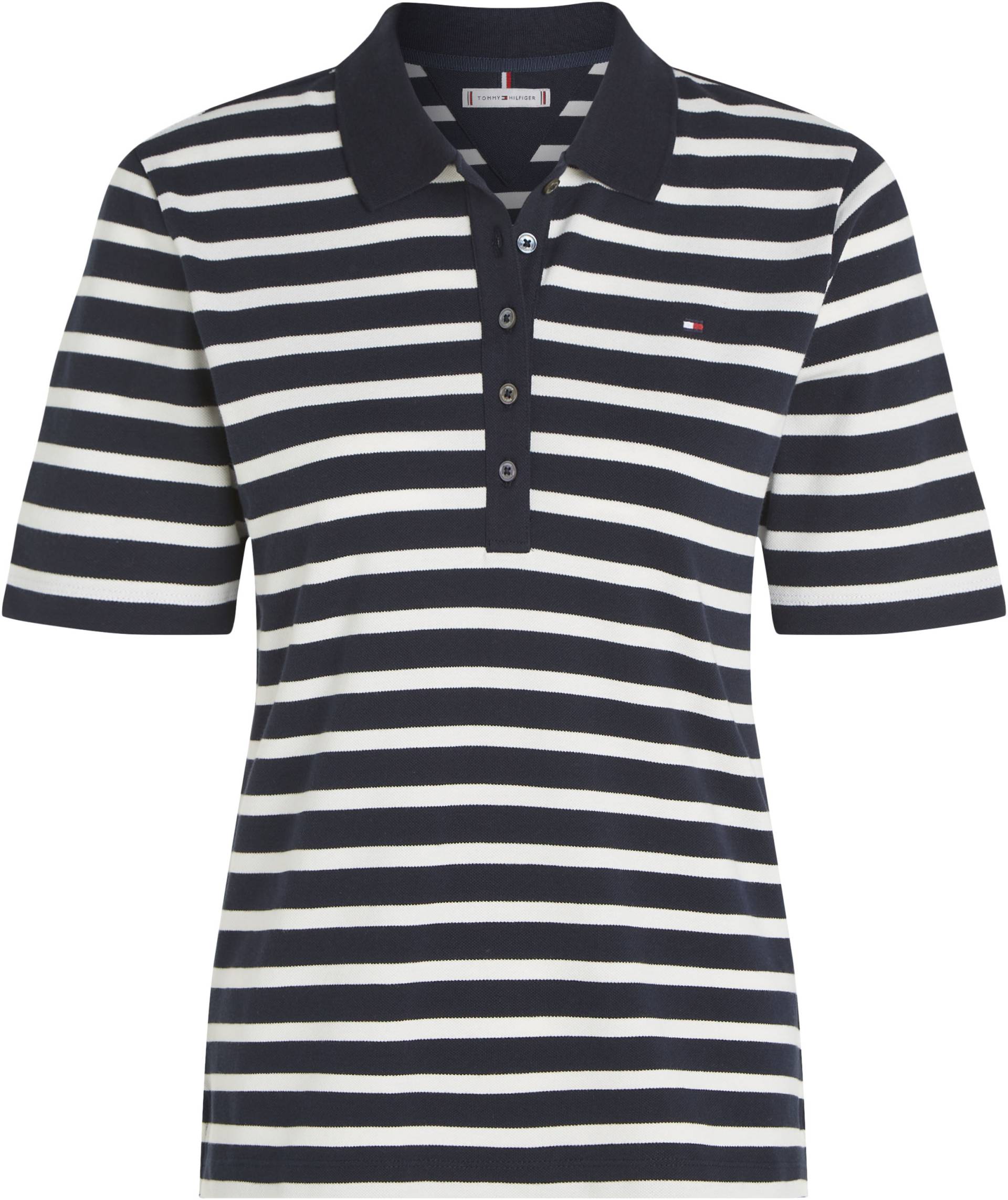 Tommy Hilfiger Curve Poloshirt »CRV 1985 REG PIQUE STP POLO SS«, Grosse Grössen von TOMMY HILFIGER Curve