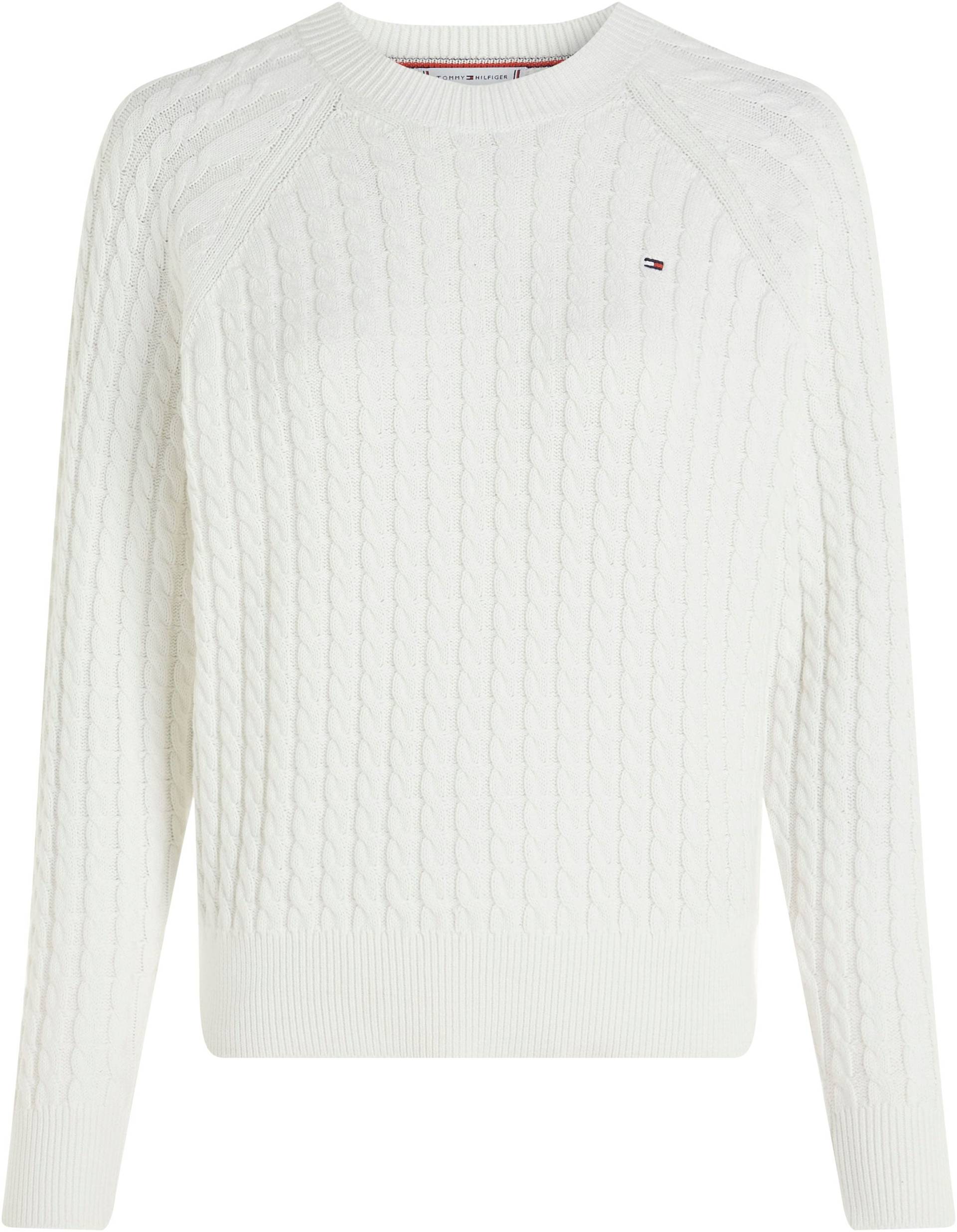 Tommy Hilfiger Curve Rundhalspullover »CRV CO CABLE C-NK SWEATER«, Grosse Grössen von TOMMY HILFIGER Curve