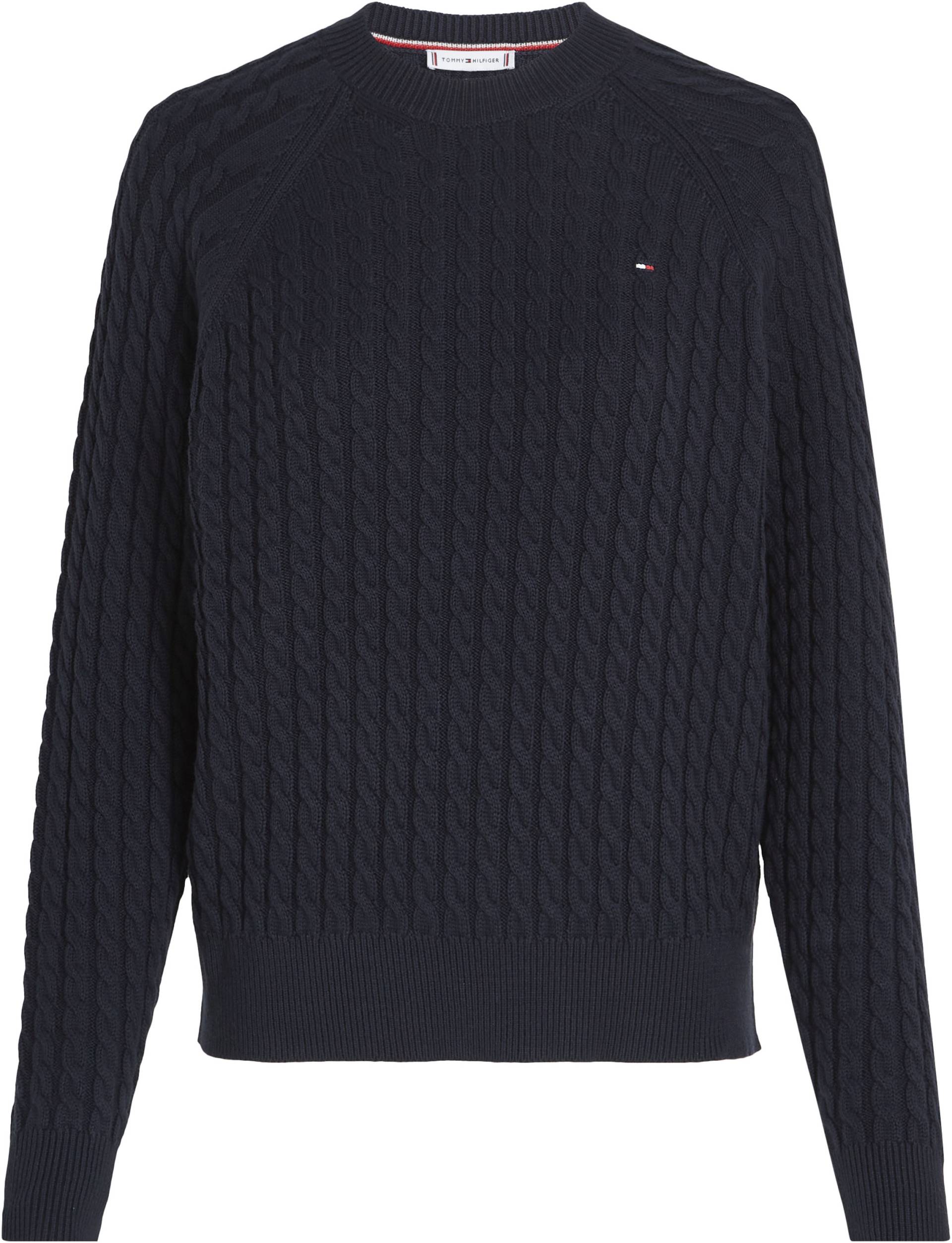 Tommy Hilfiger Curve Rundhalspullover »CRV CO CABLE C-NK SWEATER«, Grosse Grössen von TOMMY HILFIGER Curve