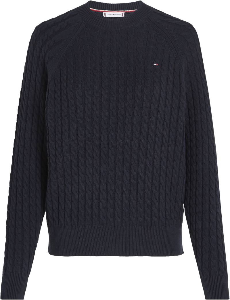 Tommy Hilfiger Curve Rundhalspullover »CRV CO CABLE C-NK SWEATER«, Grosse Grössen von TOMMY HILFIGER Curve