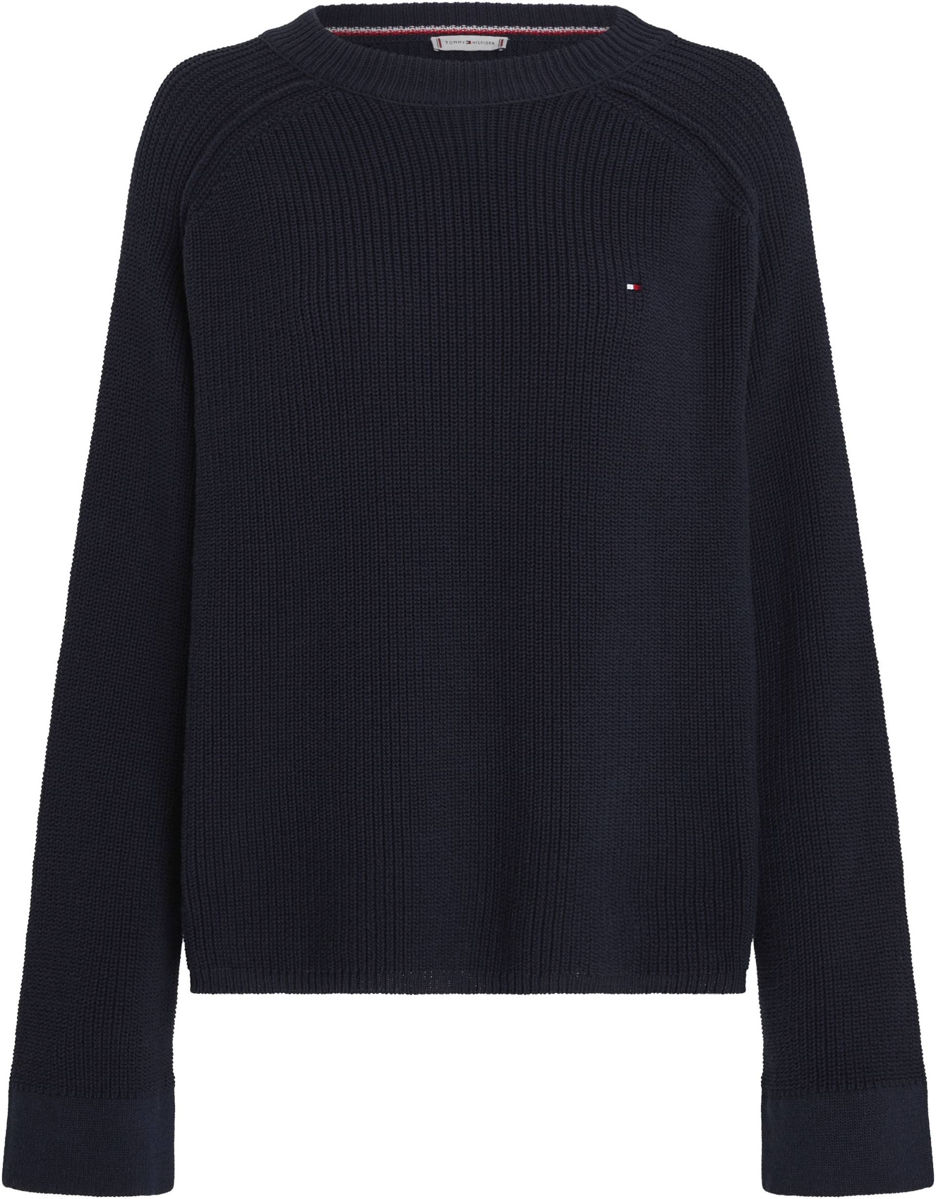 Tommy Hilfiger Curve Rundhalspullover »CRV CO CARDI STITCH C-NK SWT«, Grosse Grössen von TOMMY HILFIGER Curve