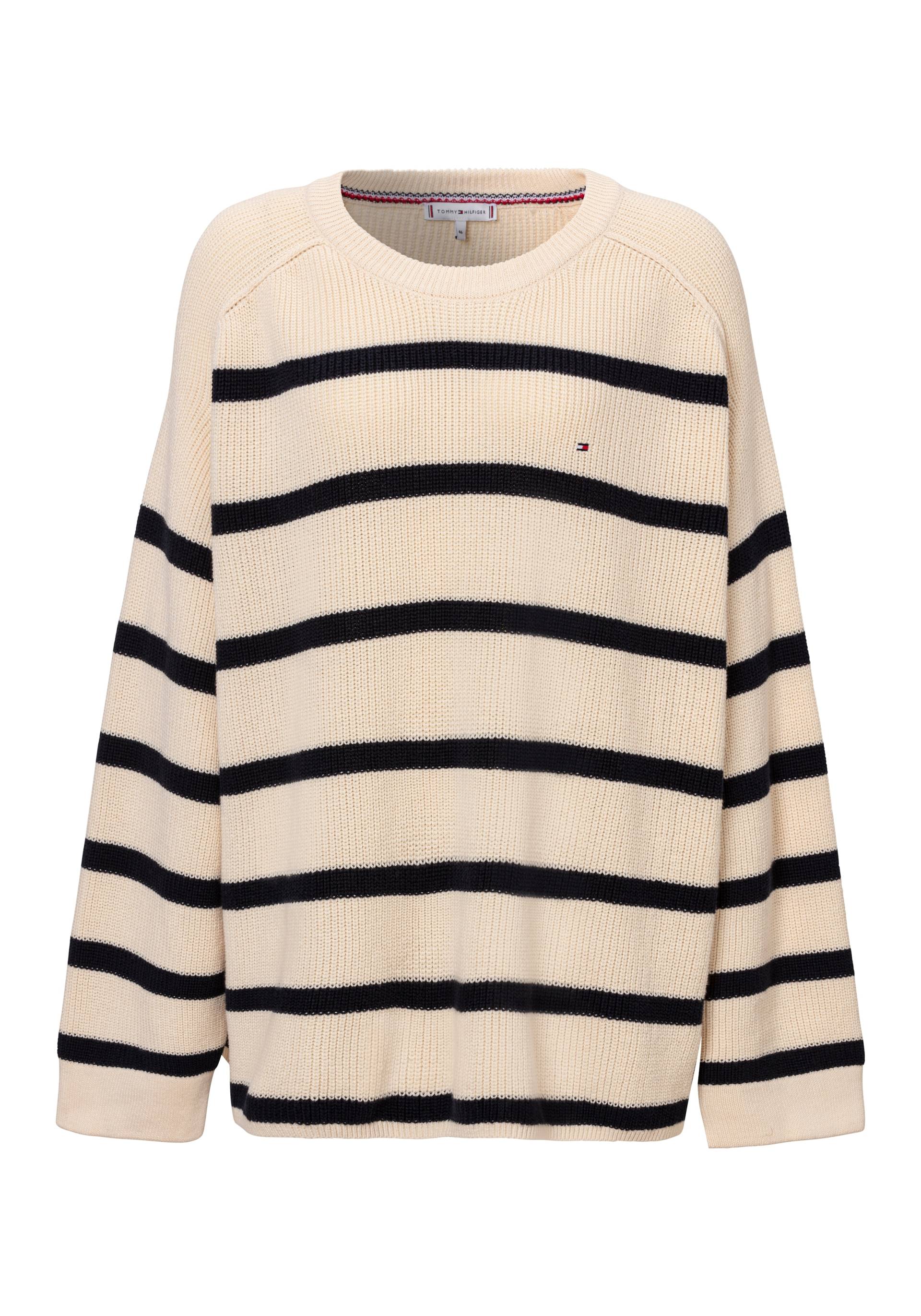 Tommy Hilfiger Curve Rundhalspullover »CRV CO CARDI STITCH C-NK SWT«, Grosse Grössen von TOMMY HILFIGER Curve