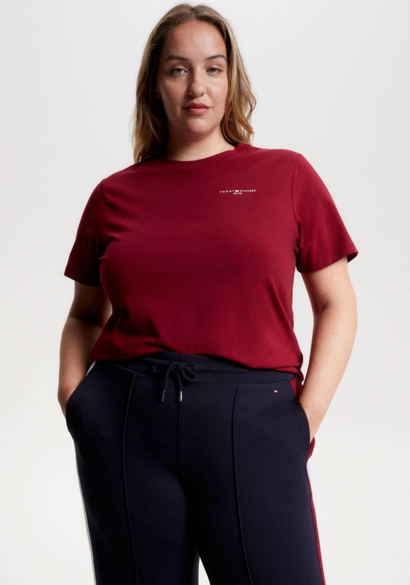 Tommy Hilfiger Curve Rundhalsshirt, PLUS SIZE CURVE,mit Logoschriftzug von TOMMY HILFIGER Curve