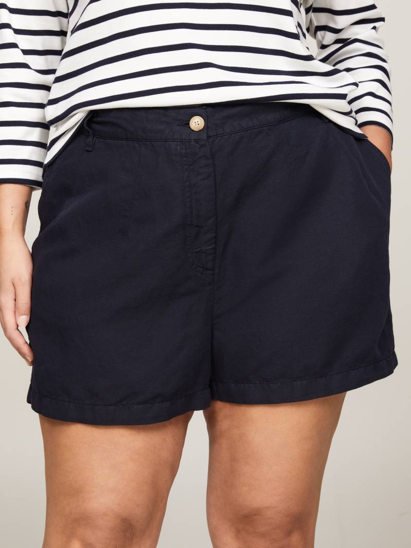 Tommy Hilfiger Curve Shorts »CRV SLIM COTTON LINEN SHORT«, Grosse Grössen von TOMMY HILFIGER Curve