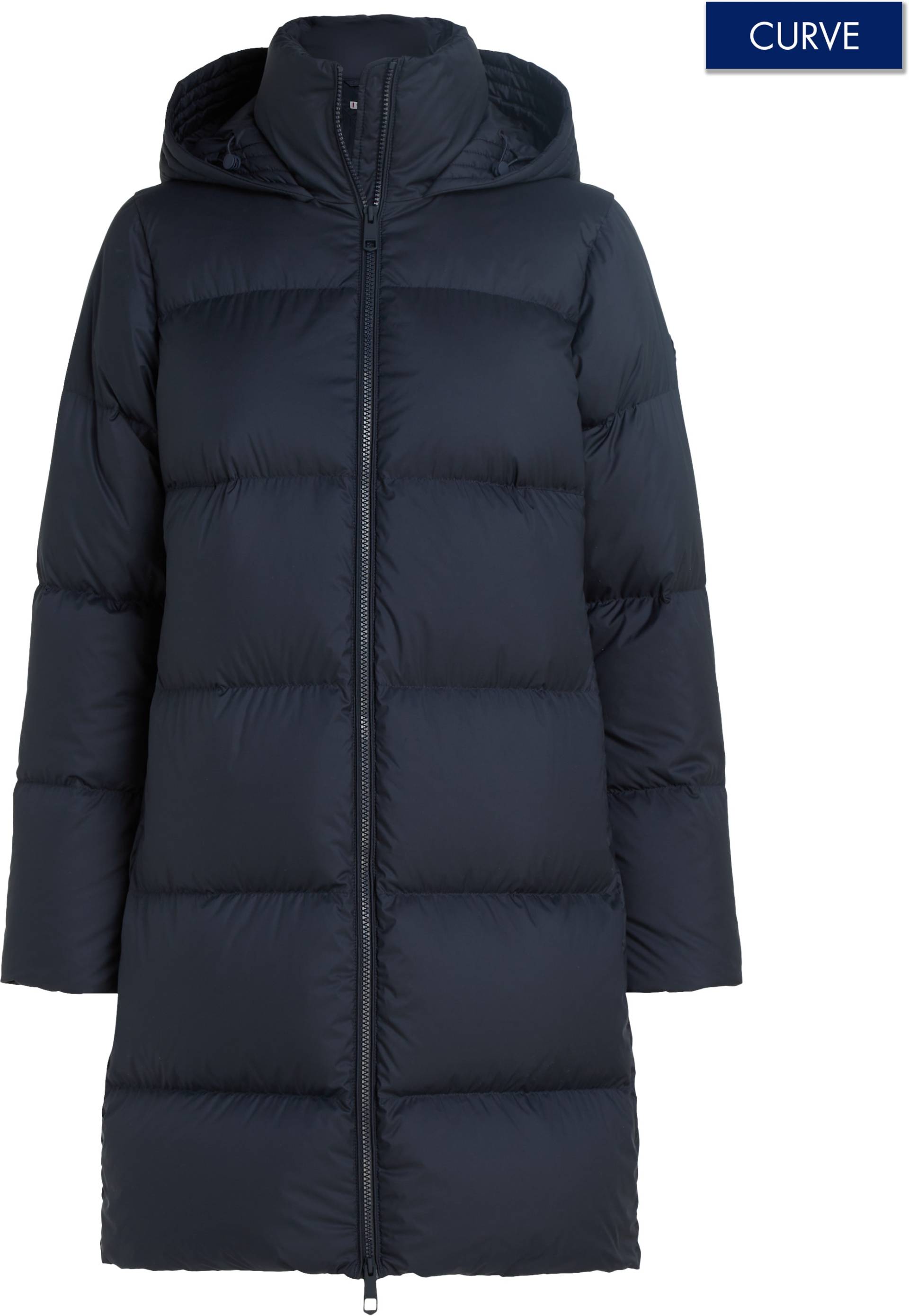 Tommy Hilfiger Curve Steppmantel »CRV CASUAL HW DOWN HOOD COAT«, in Grossen Grössen, leichte Wattierung, mit Kapuze, 2-Weg-Verschluss von TOMMY HILFIGER Curve