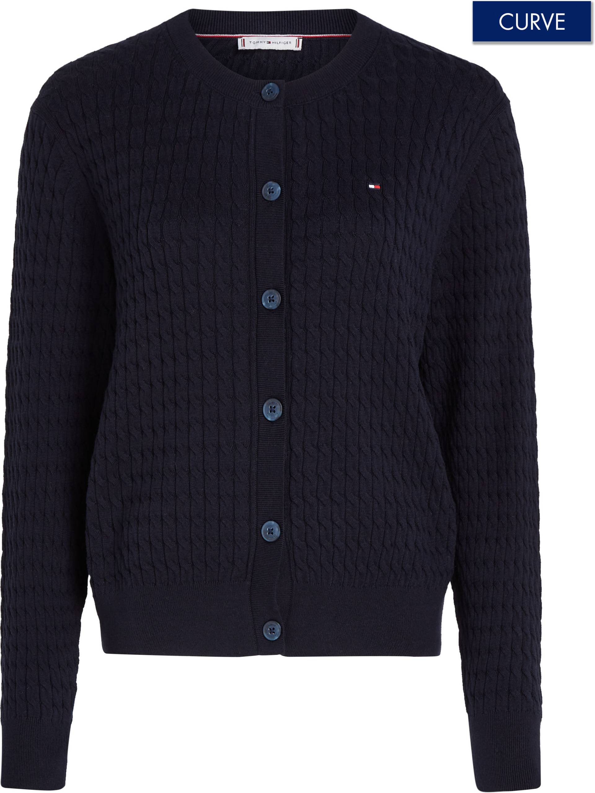 Tommy Hilfiger Curve Strickjacke »CRV CO CABLE C-NK CARDIGAN«, Grosse Grössen von TOMMY HILFIGER Curve