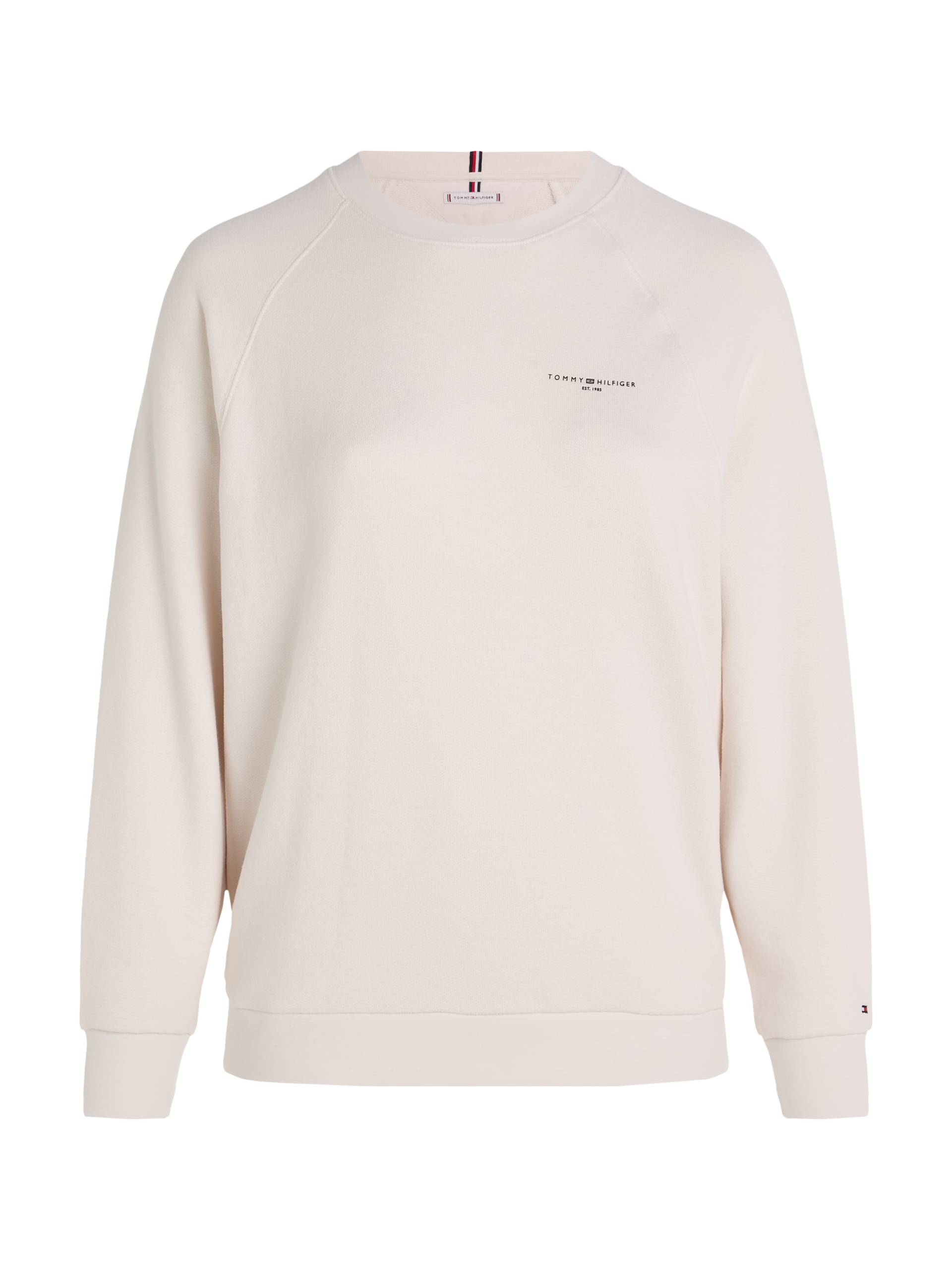 Tommy Hilfiger Curve Sweatshirt »CRV 1985 RLX MINI CORP SWTSHRT«, PLUS SIZE CURVE,mit Tommy Hilfiger Mini Logo-Schriftzug von TOMMY HILFIGER Curve