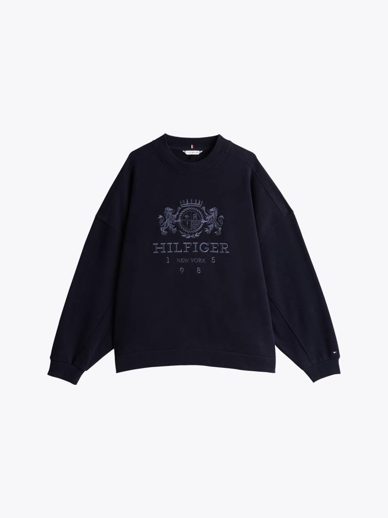 Tommy Hilfiger Curve Sweatshirt »CRV RLX VARSITY CREST SWTSHRT«, in Grossen Grössen von TOMMY HILFIGER Curve