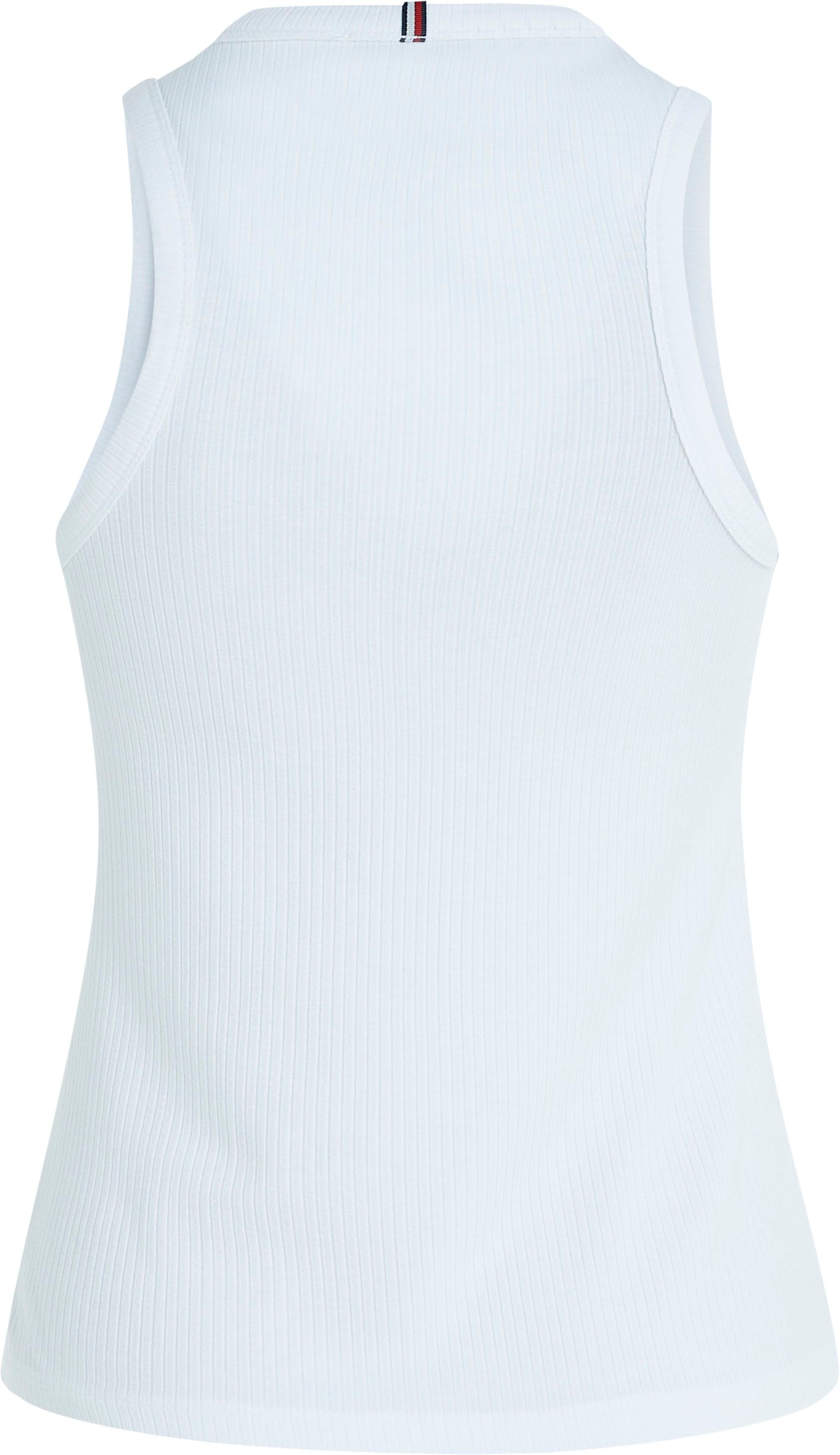 Tommy Hilfiger Curve Tanktop »CRV SLIM 5X2 RIB TANK TOP NS«, PLUS SIZE CURVE,mit Logostickerei von TOMMY HILFIGER Curve