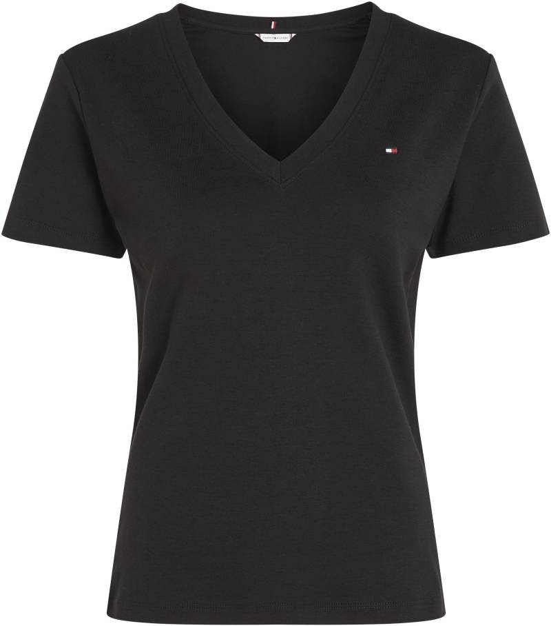 Tommy Hilfiger Curve V-Shirt »CRV NEW SLIM CODY V-NECK SS«, mit Logostickerei von TOMMY HILFIGER Curve