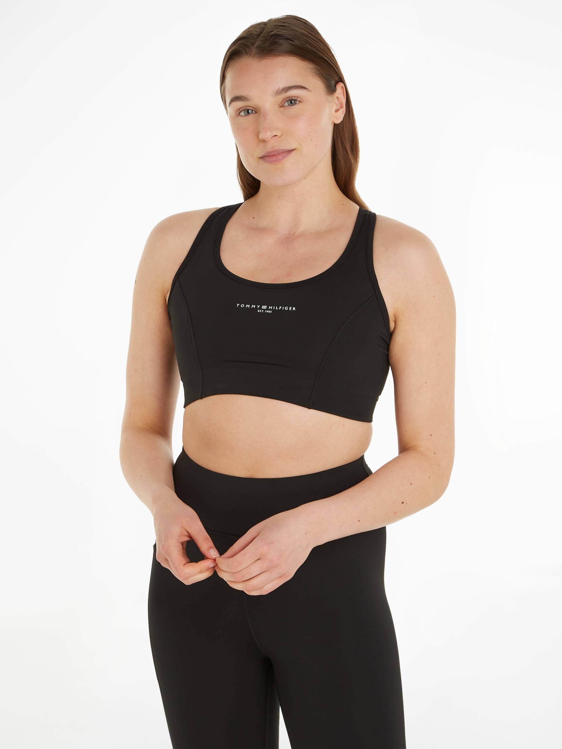 Tommy Hilfiger Sport Sport-Bustier »ESSENTIALS MINI CORP MID INT BRA«, mit Trägern für mittelstarken Halt, Racerback von TOMMY HILFIGER Sport