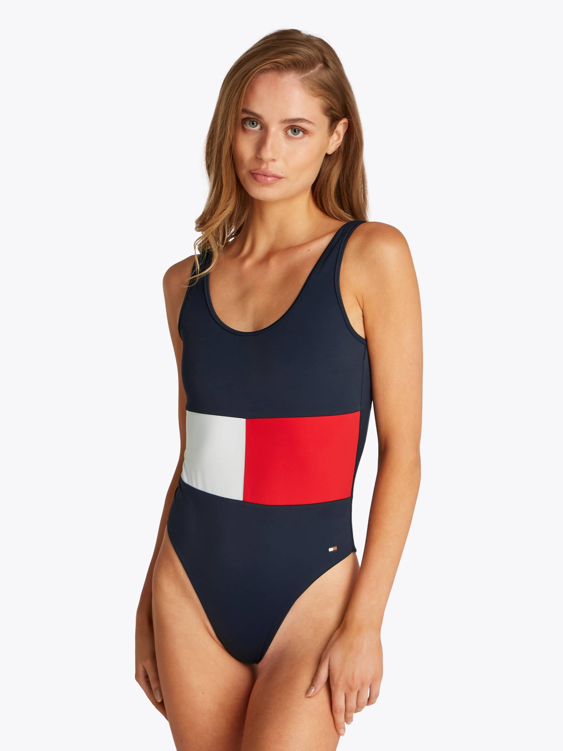 Tommy Hilfiger Swimwear Badeanzug »ONE PIECE (EXT SIZES)«, im Colorblock-Design von TOMMY HILFIGER Swimwear