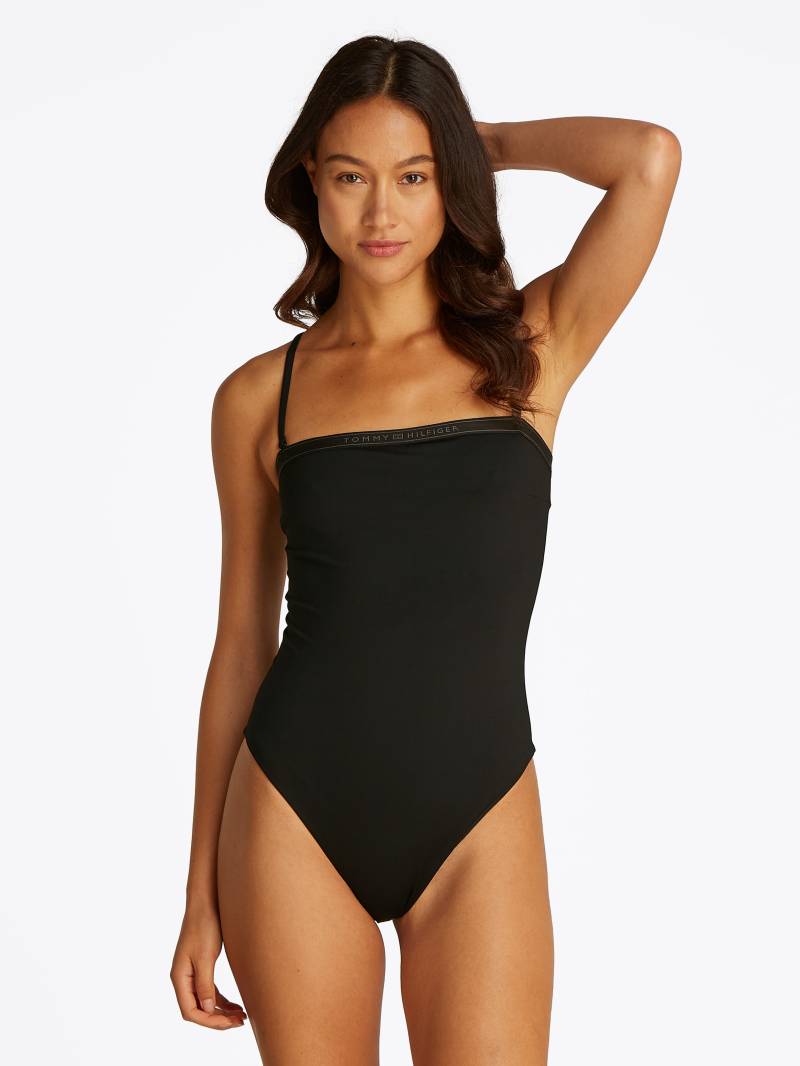 Tommy Hilfiger Swimwear Badeanzug »STRAIGHT ONE PIECE«, im Bandeau-Stil, mit Logoschriftzug von TOMMY HILFIGER Swimwear