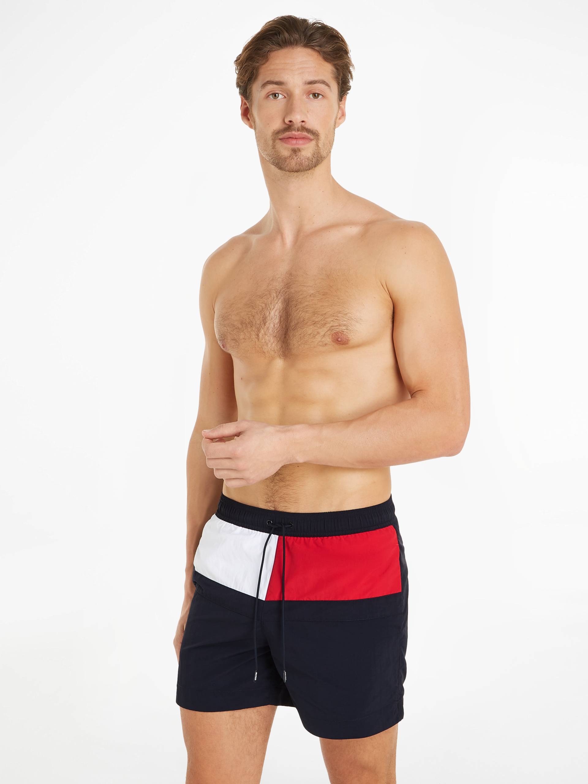Tommy Hilfiger Swimwear Badeshorts »MEDIUM DRAWSTRING«, in mehrfarbiger Optik von TOMMY HILFIGER Swimwear