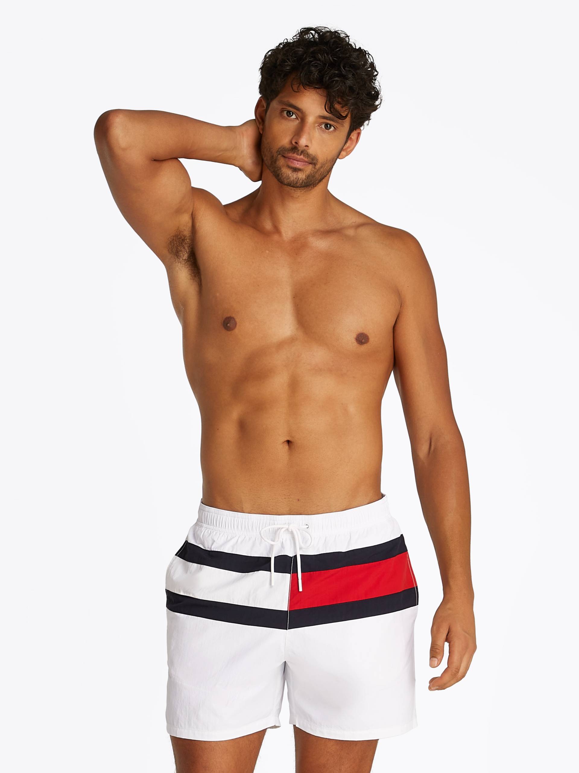 Tommy Hilfiger Swimwear Badeshorts »MEDIUM DRAWSTRING«, mit grossem Logo von TOMMY HILFIGER Swimwear