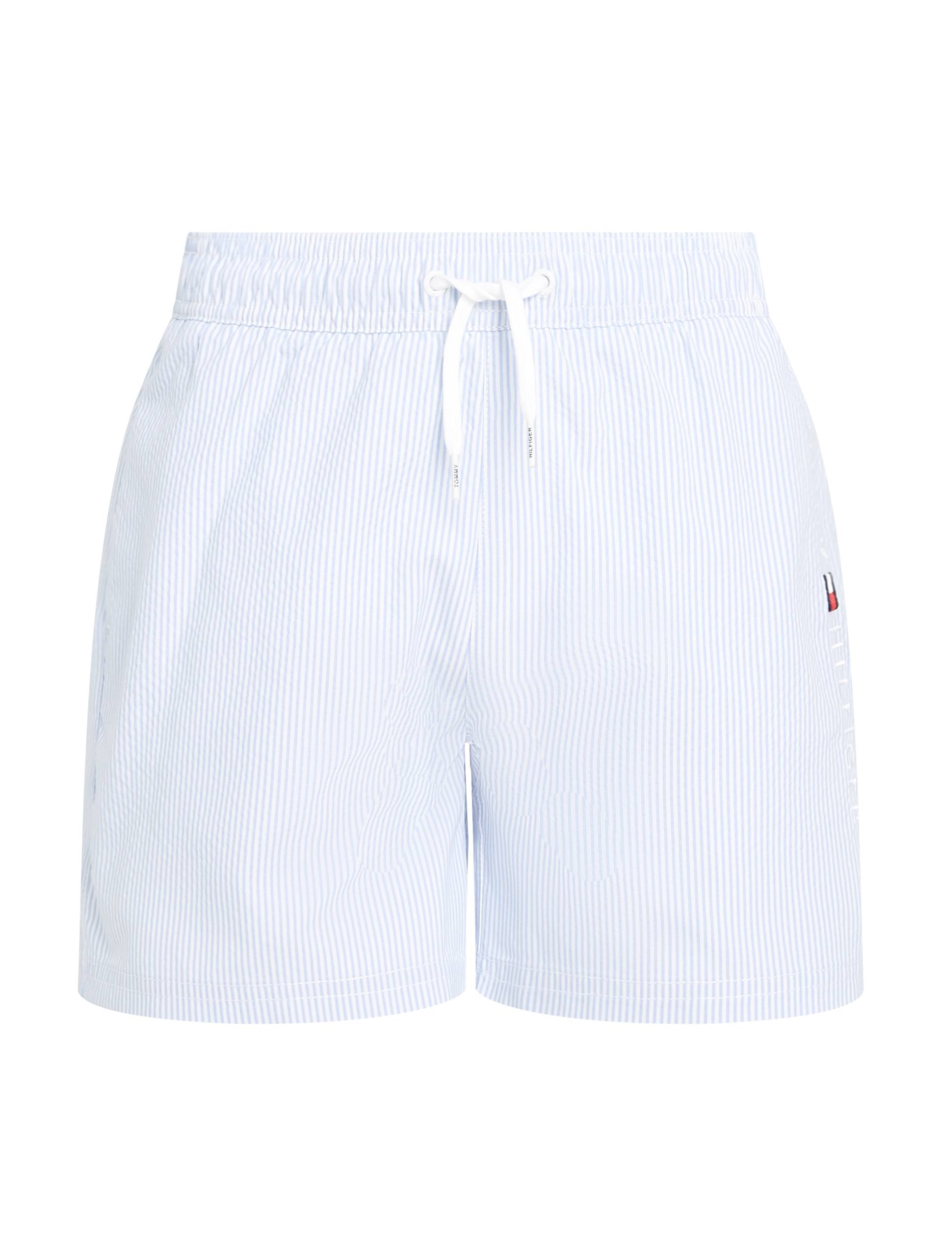 Tommy Hilfiger Swimwear Badeshorts »MEDIUM DRAWSTRING ITHACA«, mit Streifendesign, Logostickerei von TOMMY HILFIGER Swimwear