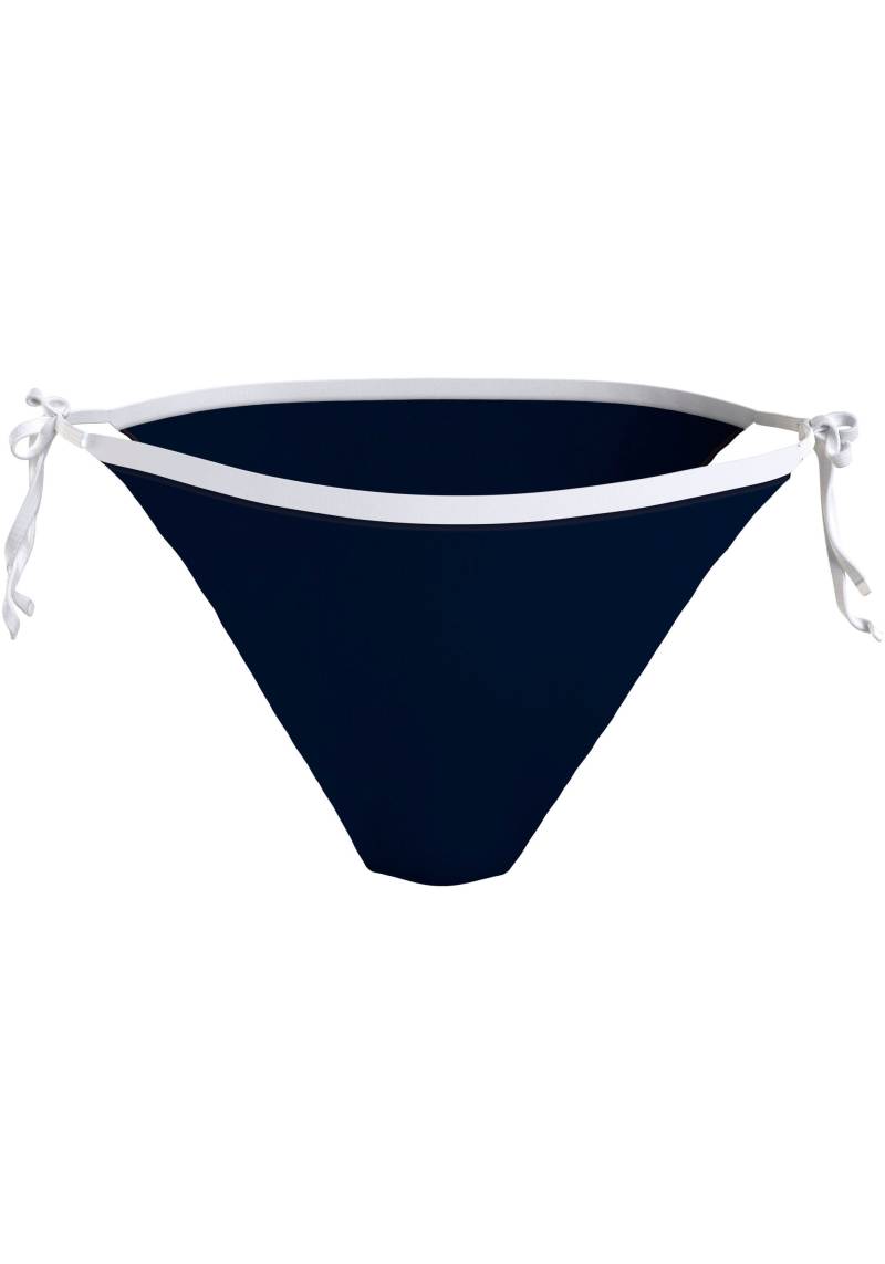 Tommy Hilfiger Swimwear Bikini-Hose »CHEEKY STRING SIDE TIE«, mit kontrastfarbenen Kanten von TOMMY HILFIGER Swimwear