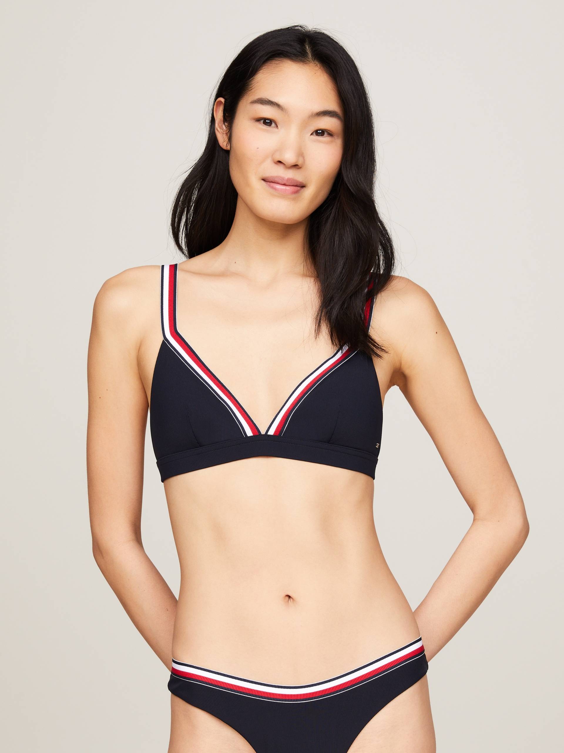 Tommy Hilfiger Swimwear Triangel-Bikini-Top »TRIANGLE RP«, mit Rippenstruktur von TOMMY HILFIGER Swimwear