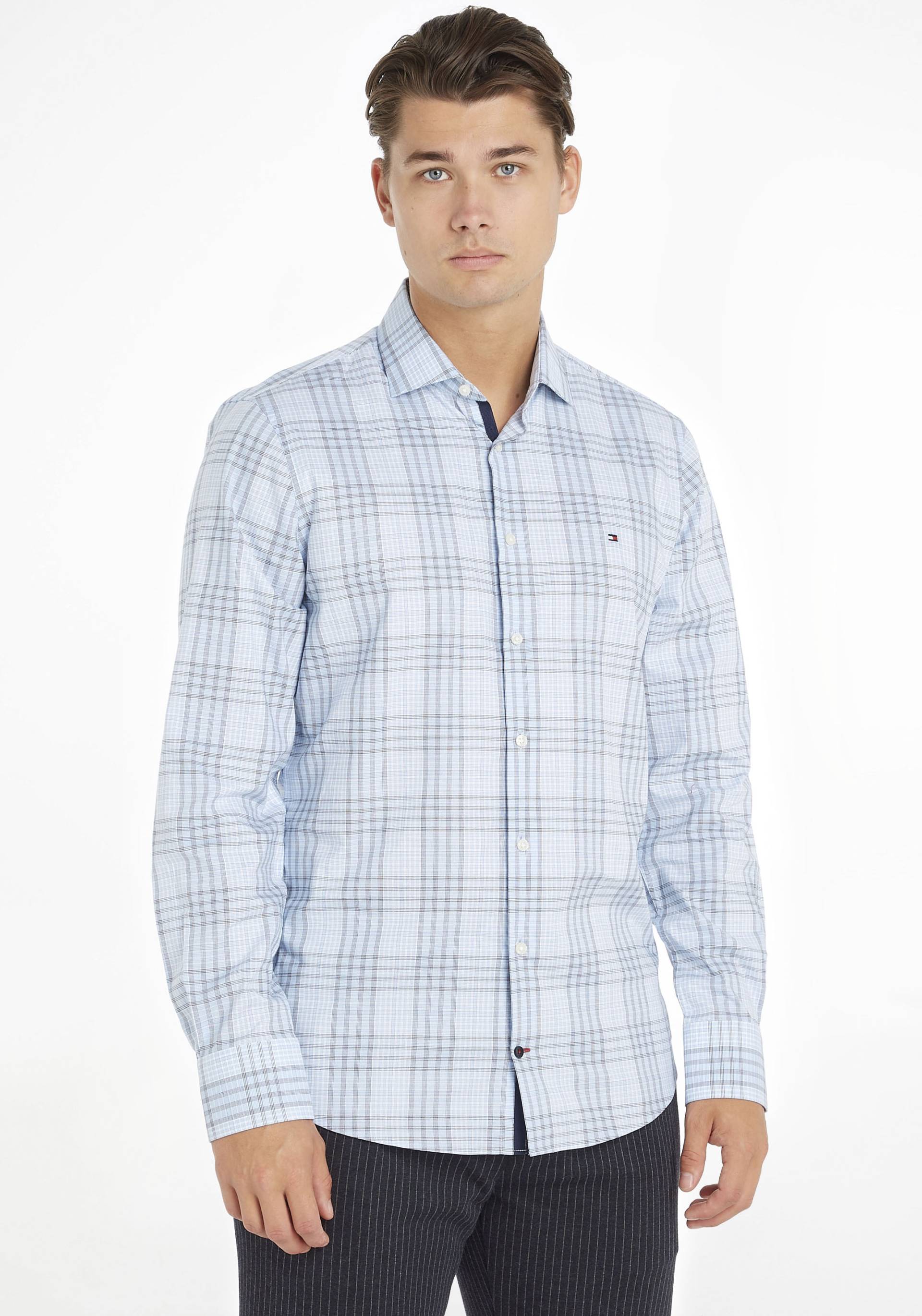 Tommy Hilfiger TAILORED Langarmhemd »CL STRETCH GLEN CHECK SF SHIRT« von TOMMY HILFIGER Tailored