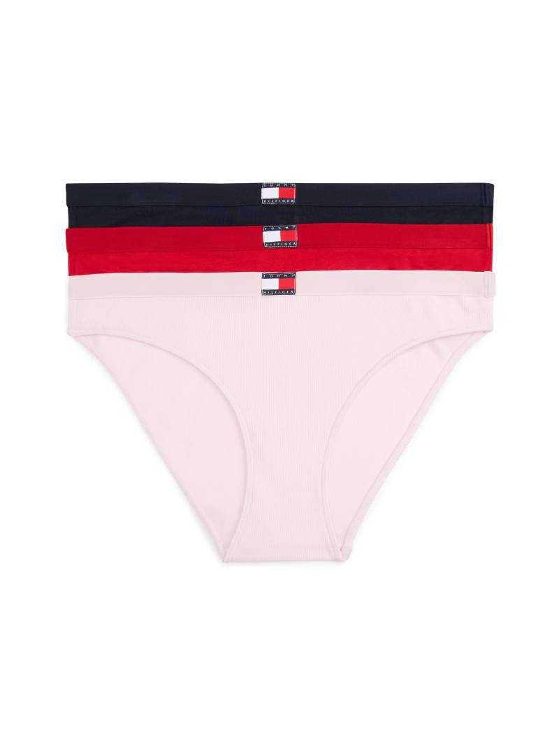 Tommy Hilfiger Underwear Bikinislip »3 PACK BIKINI«, (Packung, 3 St., 3er), mit gerippter Struktur, Logo von TOMMY HILFIGER Underwear