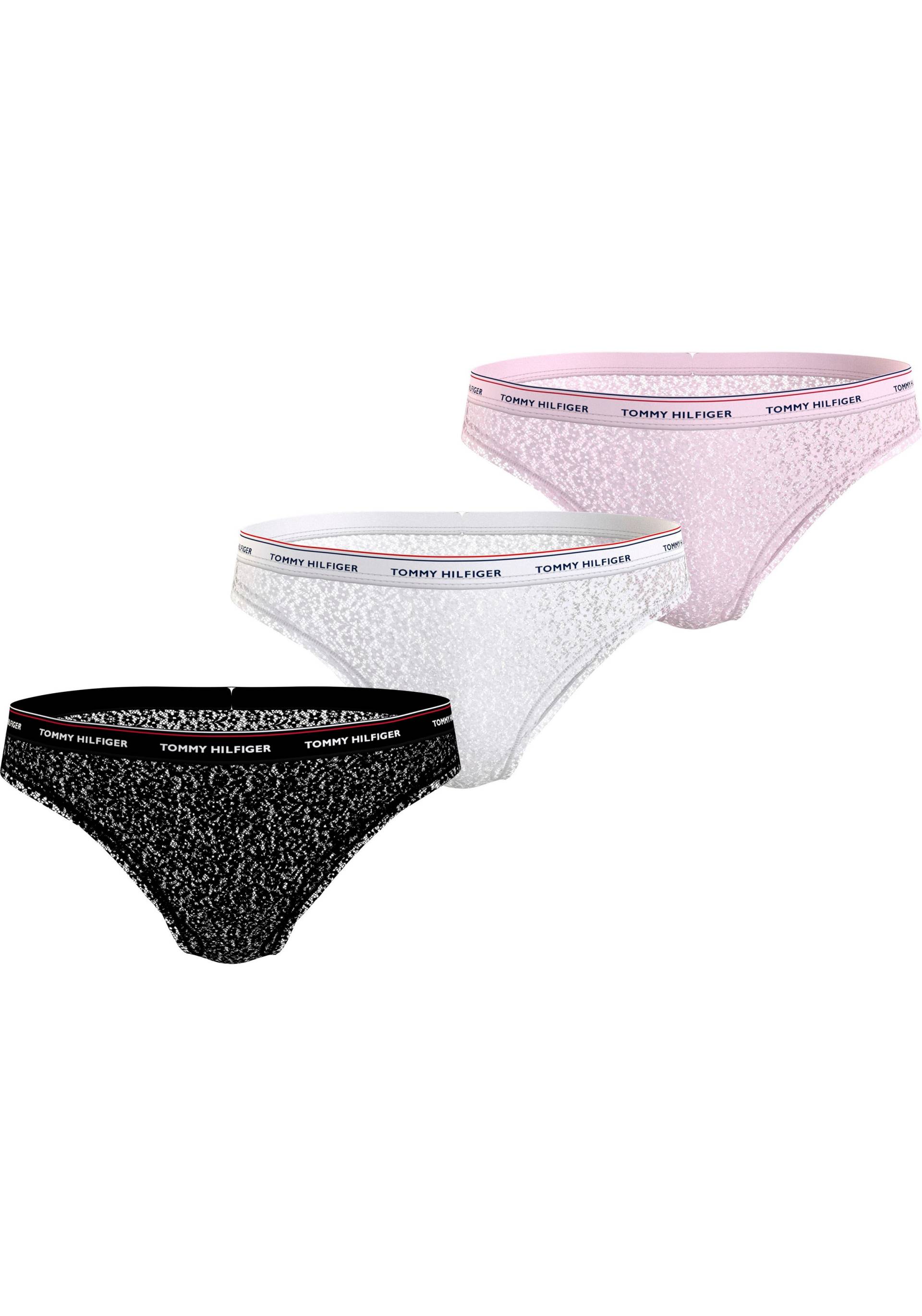 Tommy Hilfiger Underwear Bikinislip »3 PACK BIKINI LACE (EXT SIZES)«, (Packung, 3er-Pack), mit Tommy Hilfiger Logobund von TOMMY HILFIGER Underwear