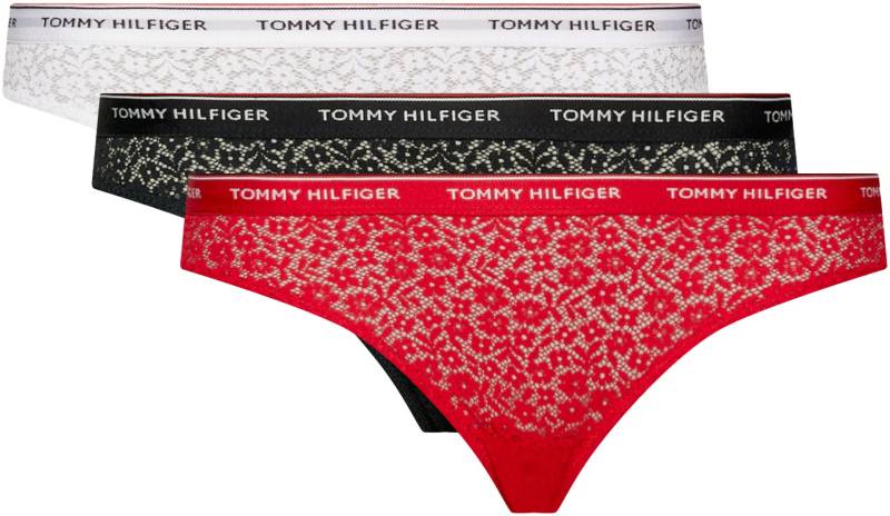 Tommy Hilfiger Underwear Bikinislip »3 PACK BIKINI LACE (EXT SIZES)«, (Packung, 3er-Pack), mit Tommy Hilfiger Logobund von TOMMY HILFIGER Underwear