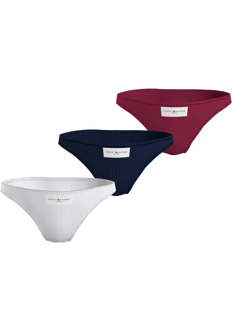 Tommy Hilfiger Underwear Bikinislip »3P BIKINI«, (Packung, 2 St., 3er), in feiner Rippoptik mit Tommy Hilfiger Logo-Badge von TOMMY HILFIGER Underwear