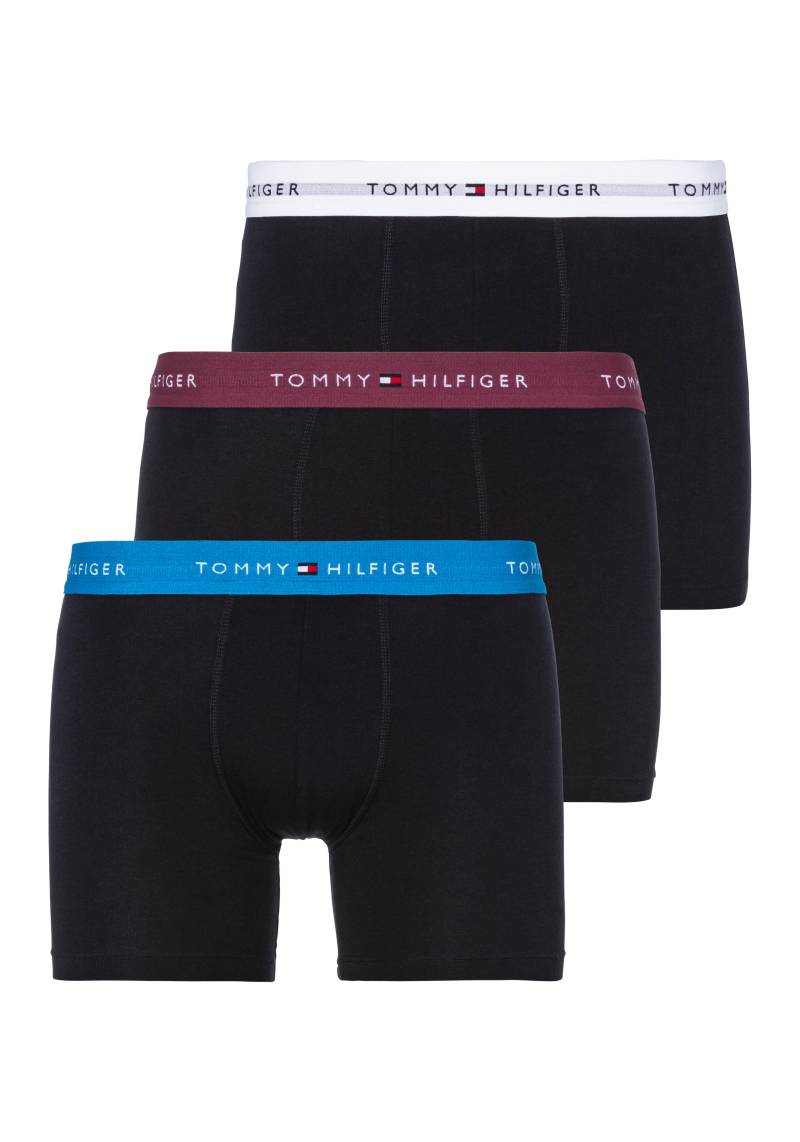 Tommy Hilfiger Underwear Boxershorts »3P BOXER BRIEF WB«, (Packung, 3 St., 3er-Pack), mit kontrastfarbenem Logobund von TOMMY HILFIGER Underwear