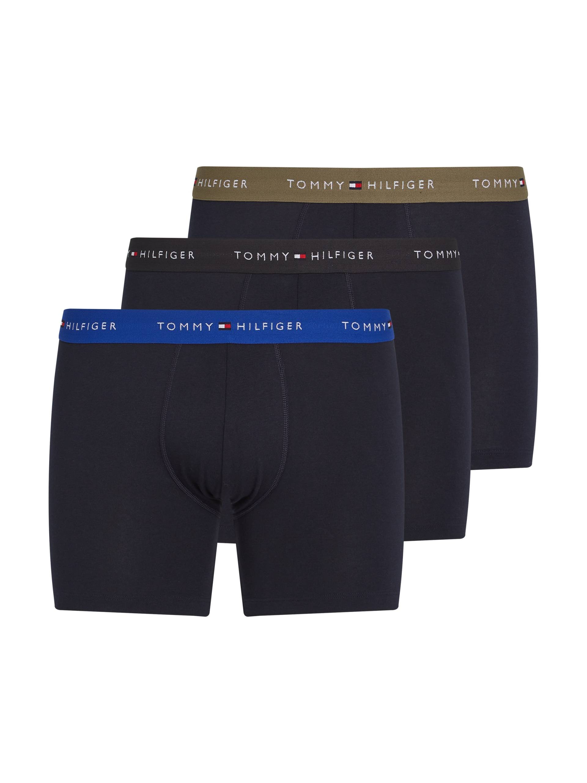 Tommy Hilfiger Underwear Boxershorts »3P BOXER BRIEF WB«, (Packung, 3 St., 3er-Pack), mit kontrastfarbenem Logobund von TOMMY HILFIGER Underwear