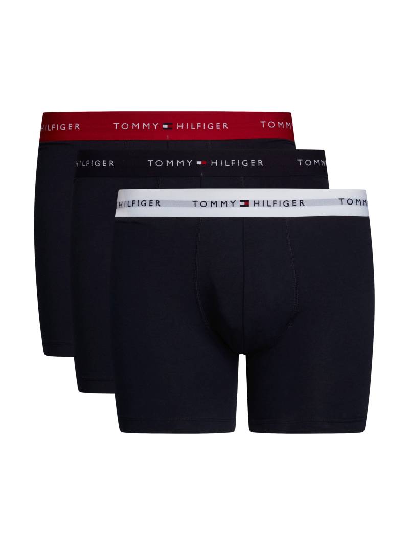 Tommy Hilfiger Underwear Boxershorts »3P BOXER BRIEF WB«, (Packung, 3 St., 3er-Pack), mit kontrastfarbenem Logobund von TOMMY HILFIGER Underwear