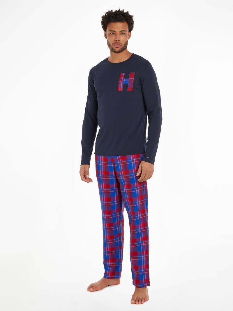 Tommy Hilfiger Underwear Pyjama »LS PANT SLIPPERS SET FLANNEL«, (Set, 3 tlg., Pyjama + Slipper), im Karo-Design von TOMMY HILFIGER Underwear