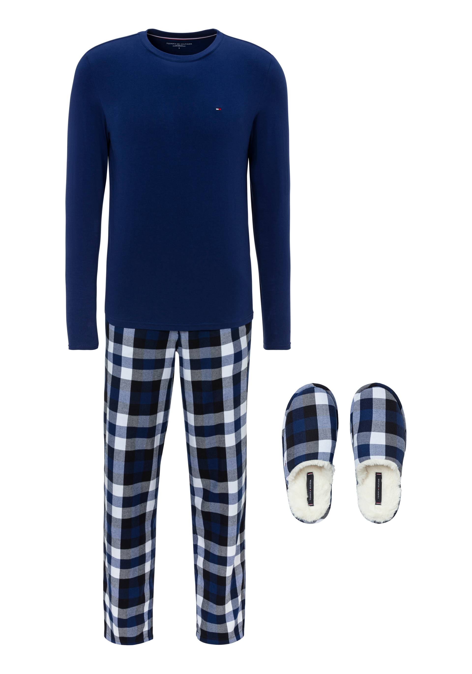 Tommy Hilfiger Underwear Schlafanzug »LS PJ SET + FLUFFY SLIPPERS« von TOMMY HILFIGER Underwear