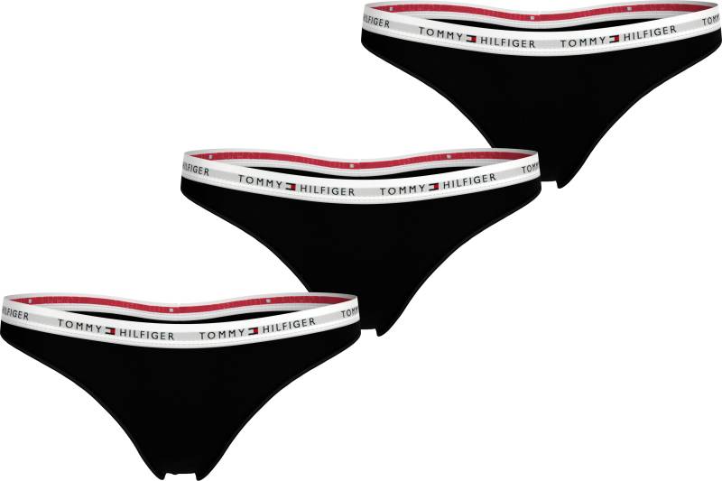 Tommy Hilfiger Underwear String, (Packung, 3 St., 3er), mit Logoschriftzug von TOMMY HILFIGER Underwear