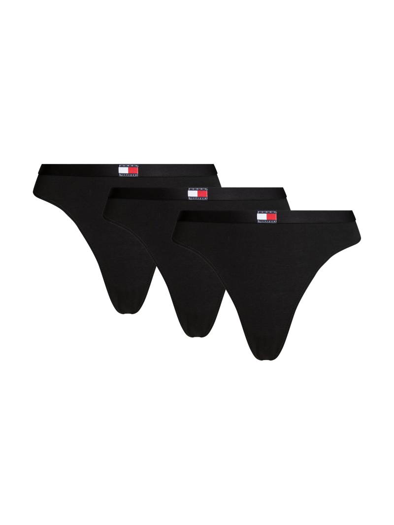 Tommy Hilfiger Underwear String »3 PACK FLAG THONG (EXT. SIZE)«, (Packung, 3 St., 3er), mit Logo-Stretchbund von TOMMY HILFIGER Underwear