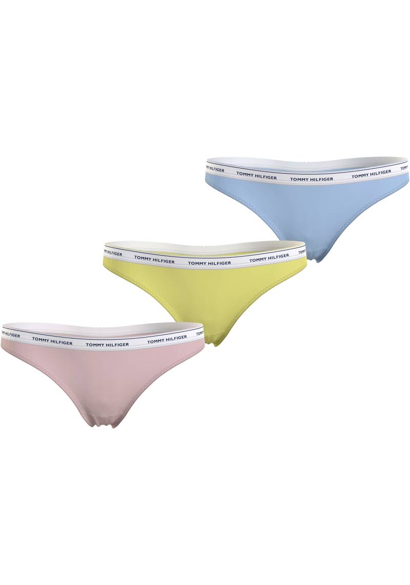 Tommy Hilfiger Underwear Slip »3 PACK THONG (EXT SIZES)«, (Packung, 3er), mit Tommy Hilfiger Logobund von TOMMY HILFIGER Underwear