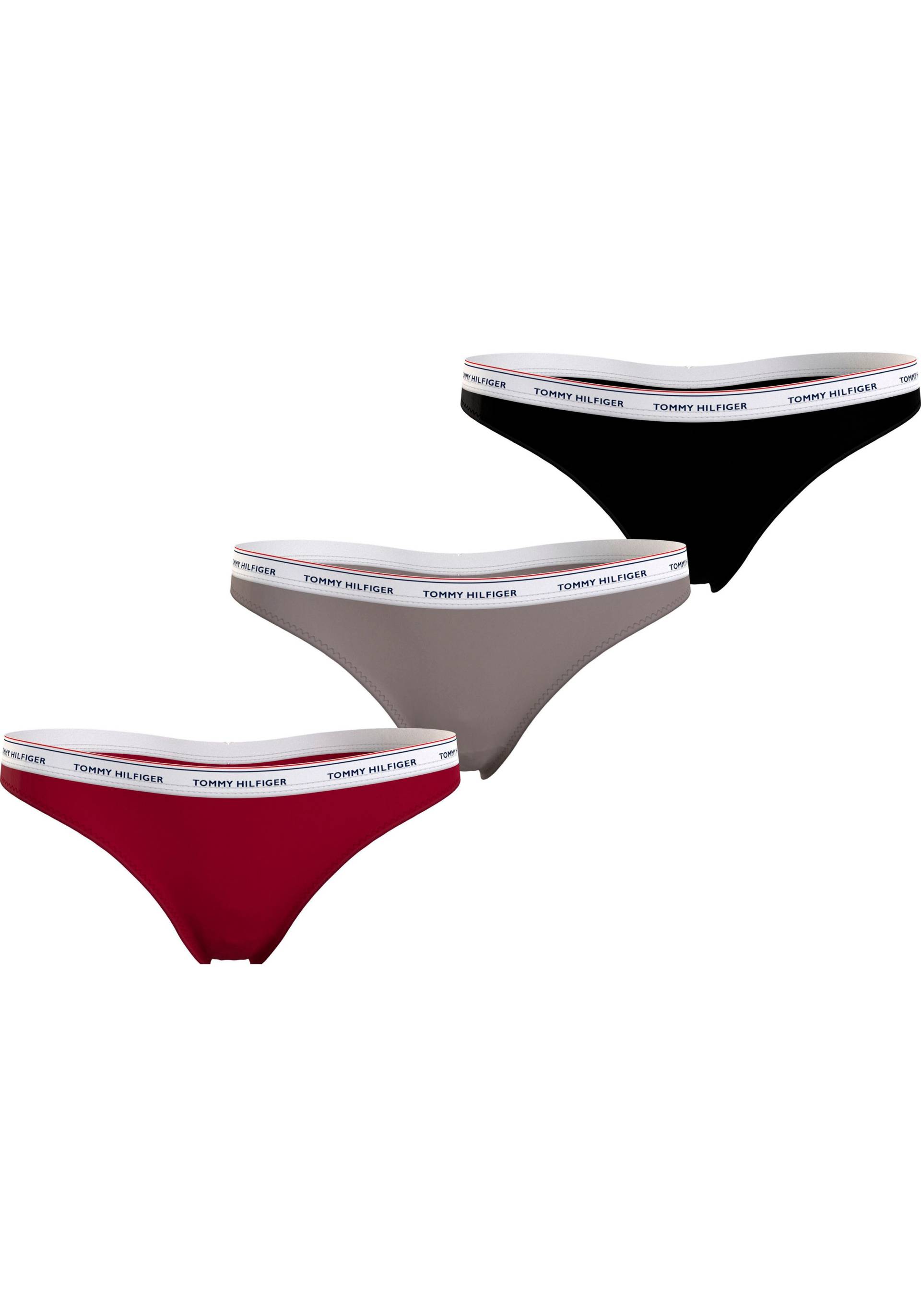 Tommy Hilfiger Underwear Slip »3 PACK THONG (EXT SIZES)«, (Packung, 3er), mit Tommy Hilfiger Logobund von TOMMY HILFIGER Underwear