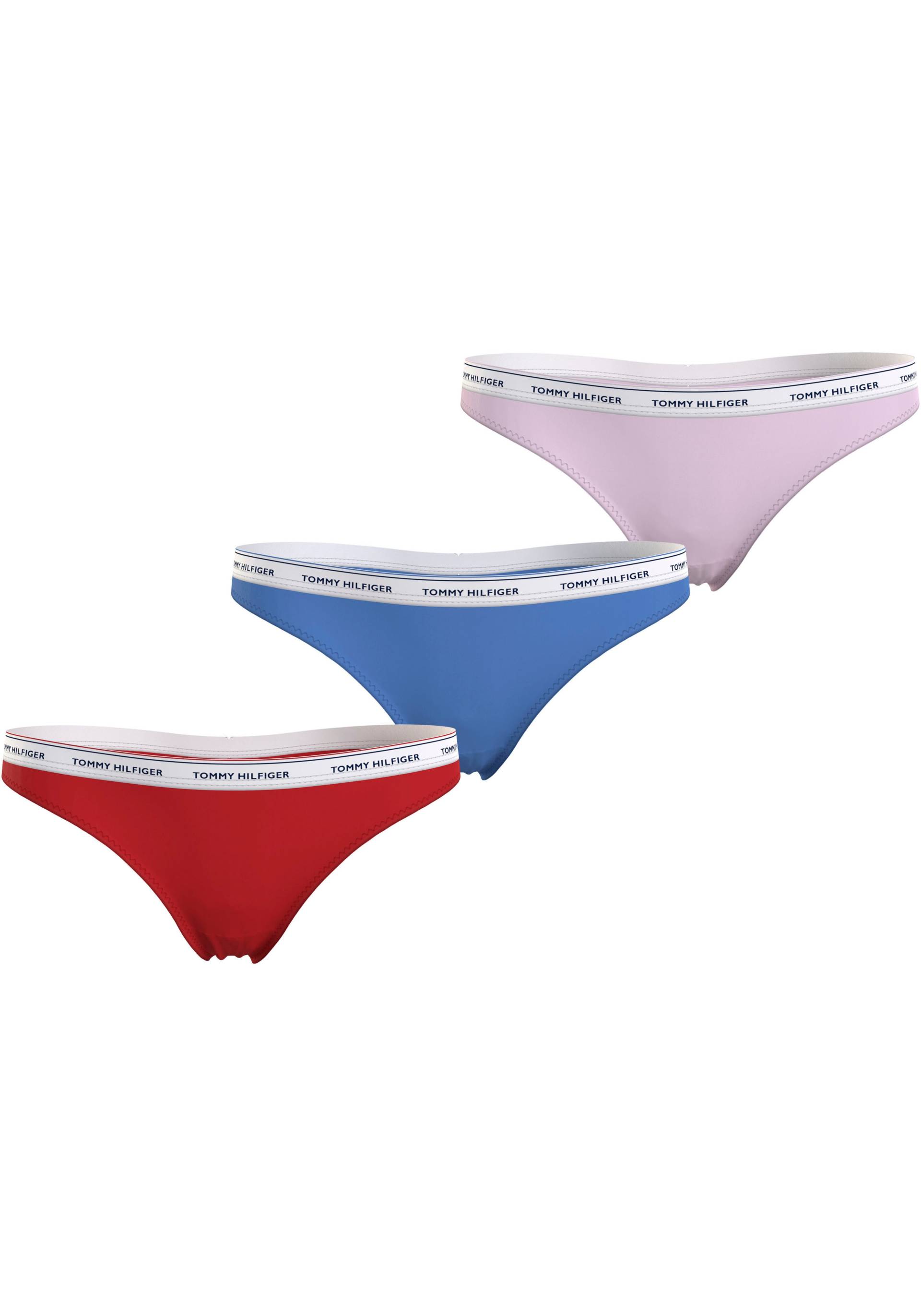 Tommy Hilfiger Underwear Slip »3 PACK THONG (EXT SIZES)«, (Packung, 3er), mit Tommy Hilfiger Logobund von TOMMY HILFIGER Underwear