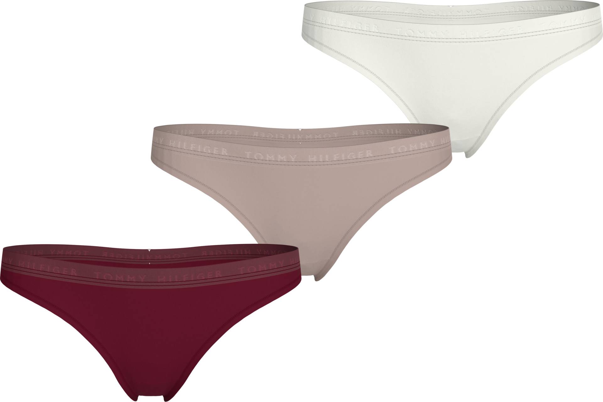 Tommy Hilfiger Underwear Slip »3P THONG (EXT SIZES)«, (Packung, 3 St., 3er), mit Logobund von TOMMY HILFIGER Underwear