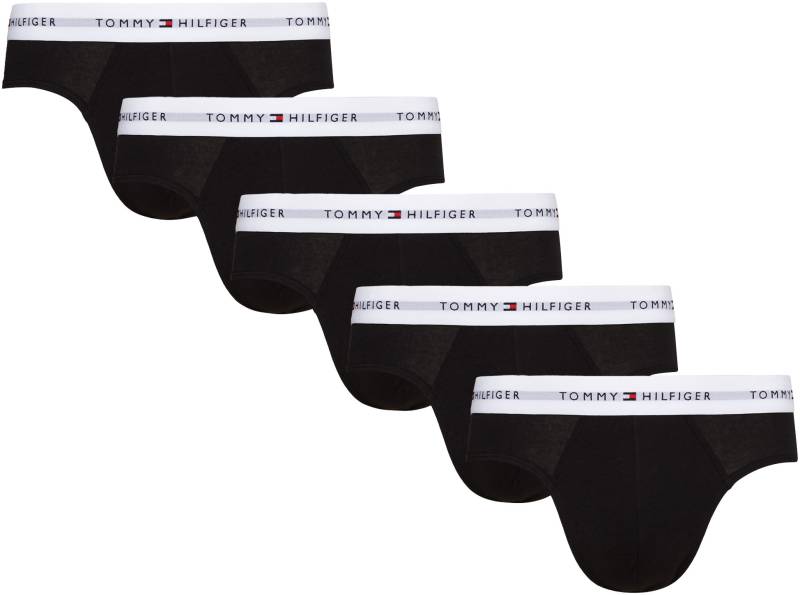 Tommy Hilfiger Underwear Slip »5P BRIEF«, (Packung, 5 St., 5er-Pack), mit kontrastfarbenem Logobund von TOMMY HILFIGER Underwear