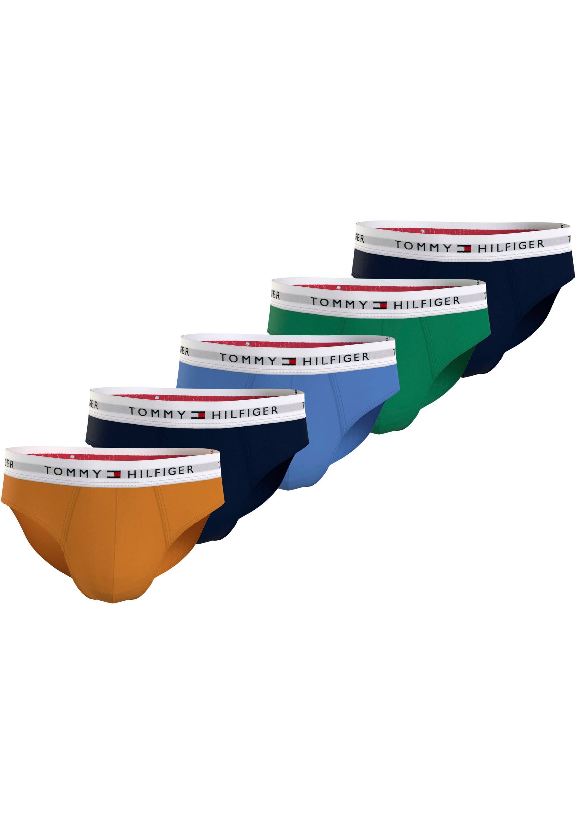 Tommy Hilfiger Underwear Slip »5P BRIEF«, (Packung, 5 St., 5er-Pack), mit Tommy Hilfiger Logo-Elastikbund von TOMMY HILFIGER Underwear