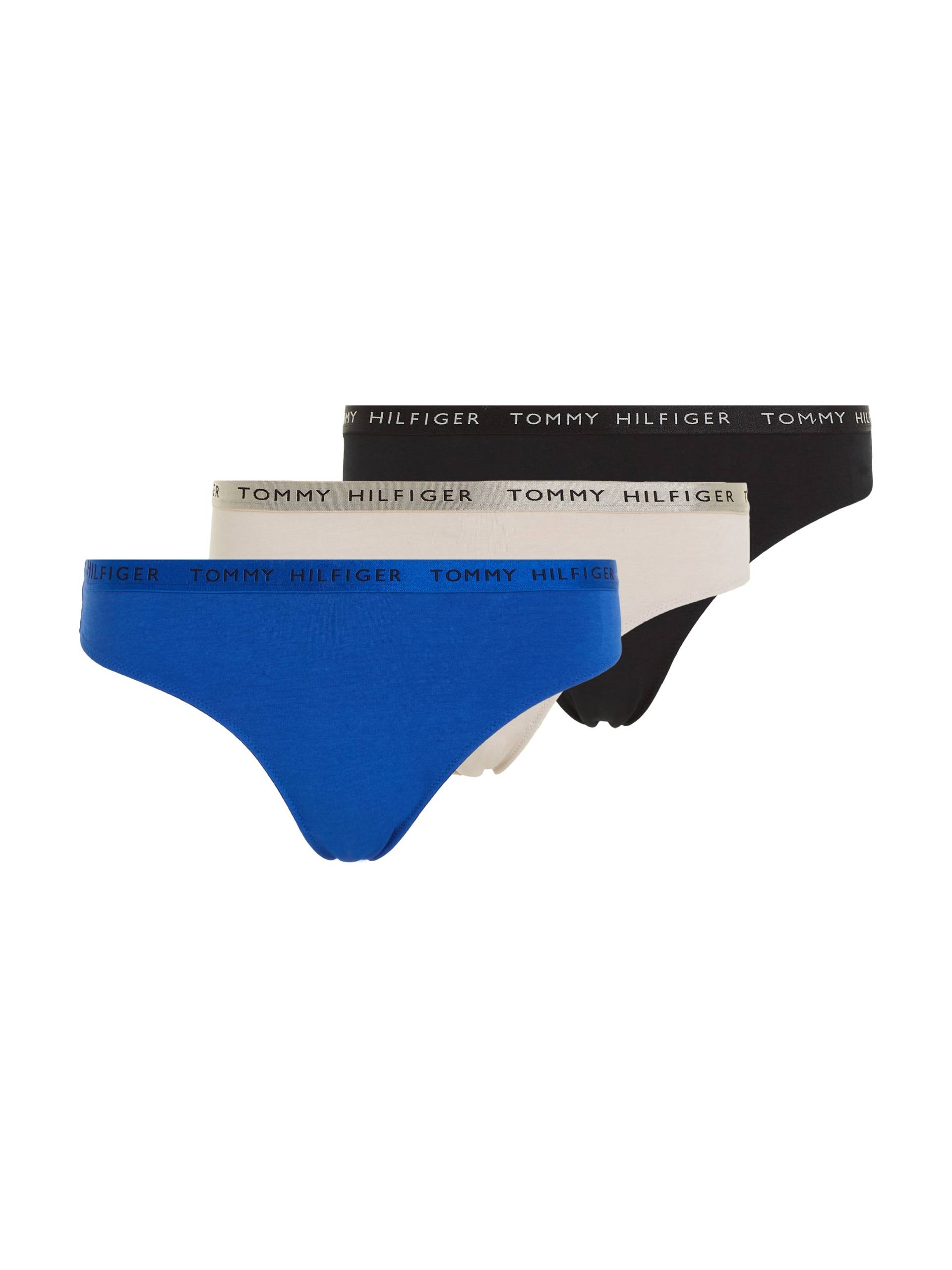 Tommy Hilfiger Underwear Slip »SHINE 3 PACK THONG GIFTING«, (Packung, 3er-Pack), mit Tommy Hilfiger Logobund von TOMMY HILFIGER Underwear