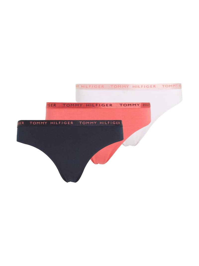 Tommy Hilfiger Underwear Slip »SHINE 3 PACK THONG GIFTING«, (Packung, 3er-Pack), mit Tommy Hilfiger Logobund von TOMMY HILFIGER Underwear